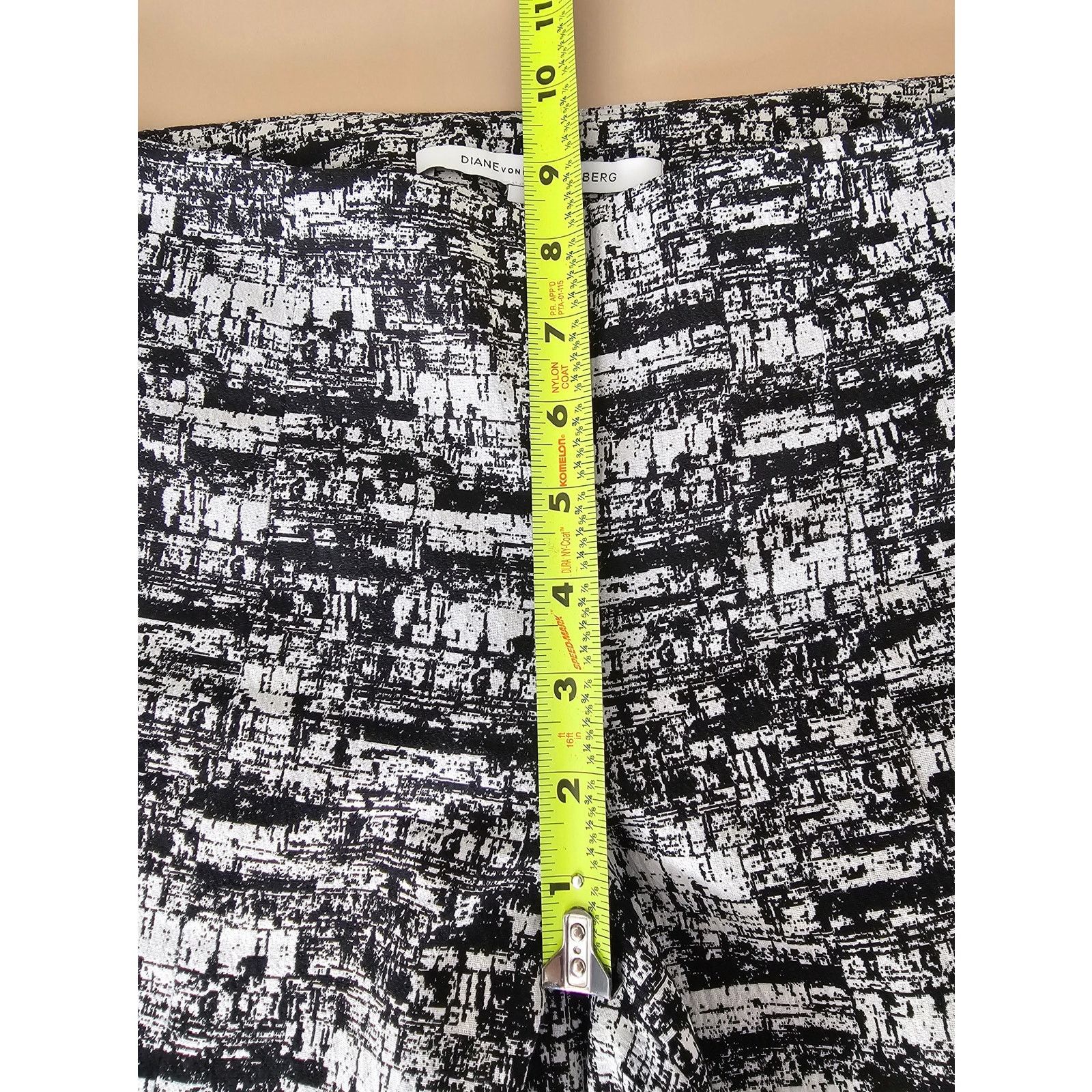 Diane von Furstenberg Diane Von Furstenberg Women's B/W Jacquard Dorothy Pants 2 Size 26" / US 2 / IT 38 - 5 Thumbnail