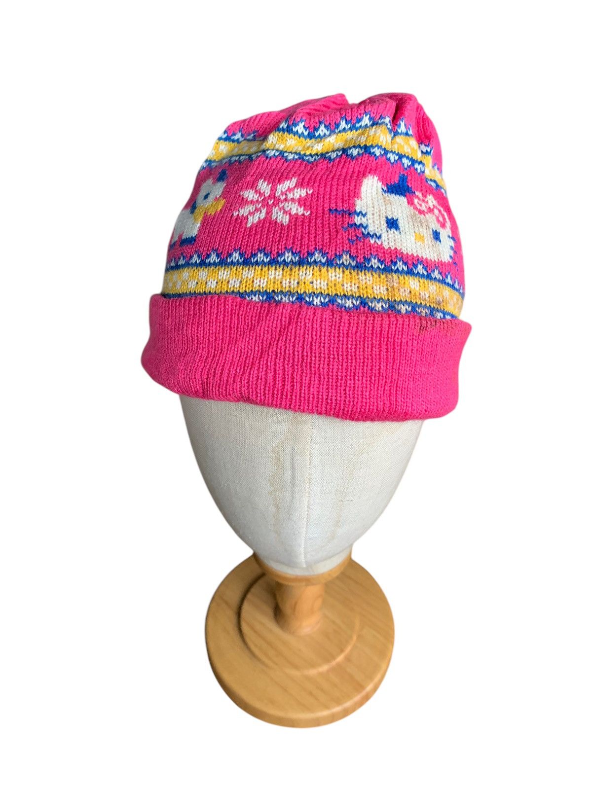 Japanese Brand × Kapital × Vintage Vintage Hello Kitty Knitted Winter sessions Beanie hats Size ONE SIZE - 3 Thumbnail