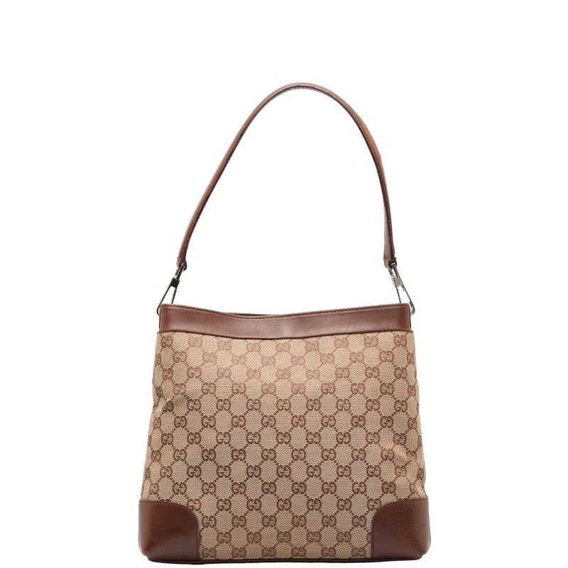 image of Gucci GG Canvas Shoulder Bag in Brown, Women's