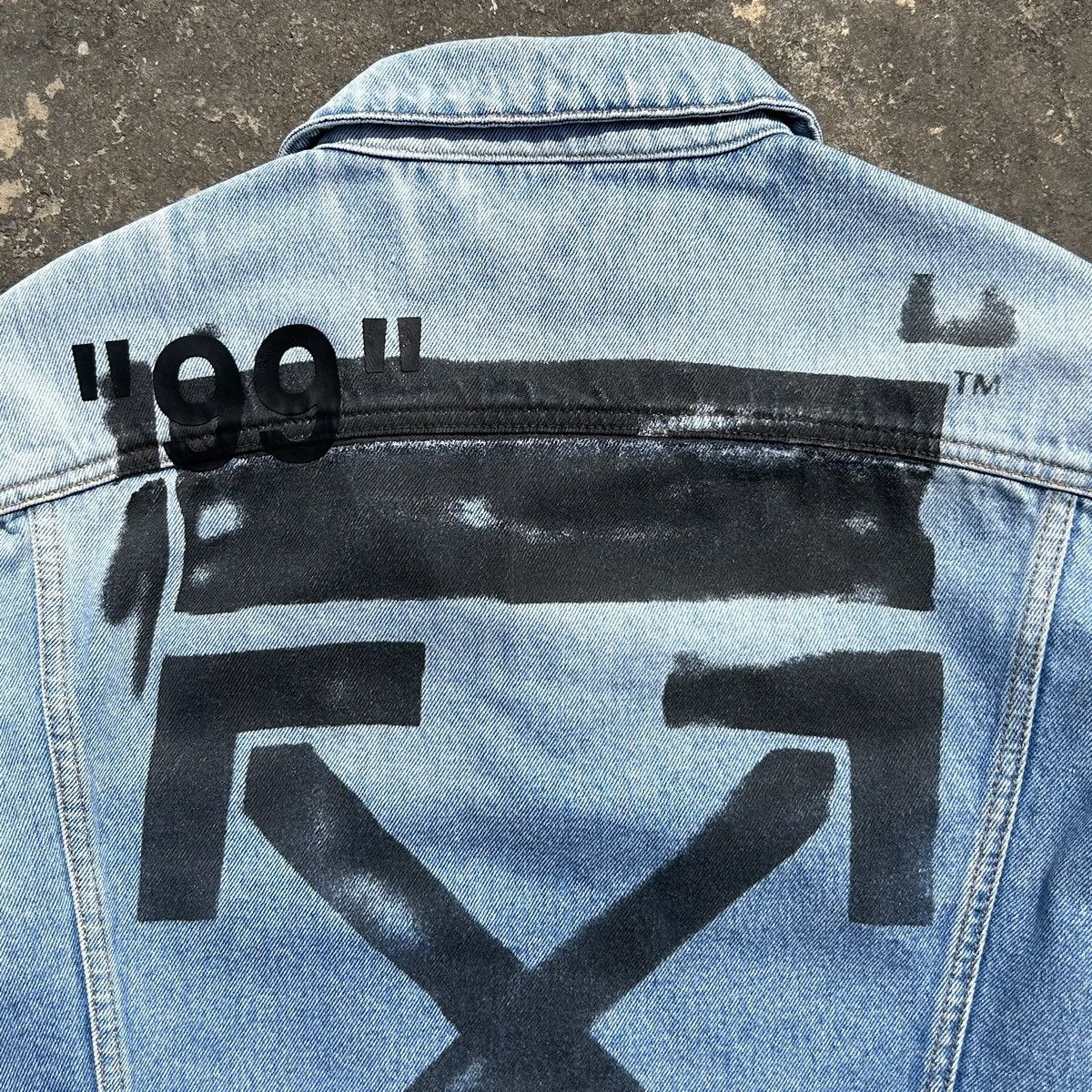 Off-White 19SS Impressionism Denim Jacket