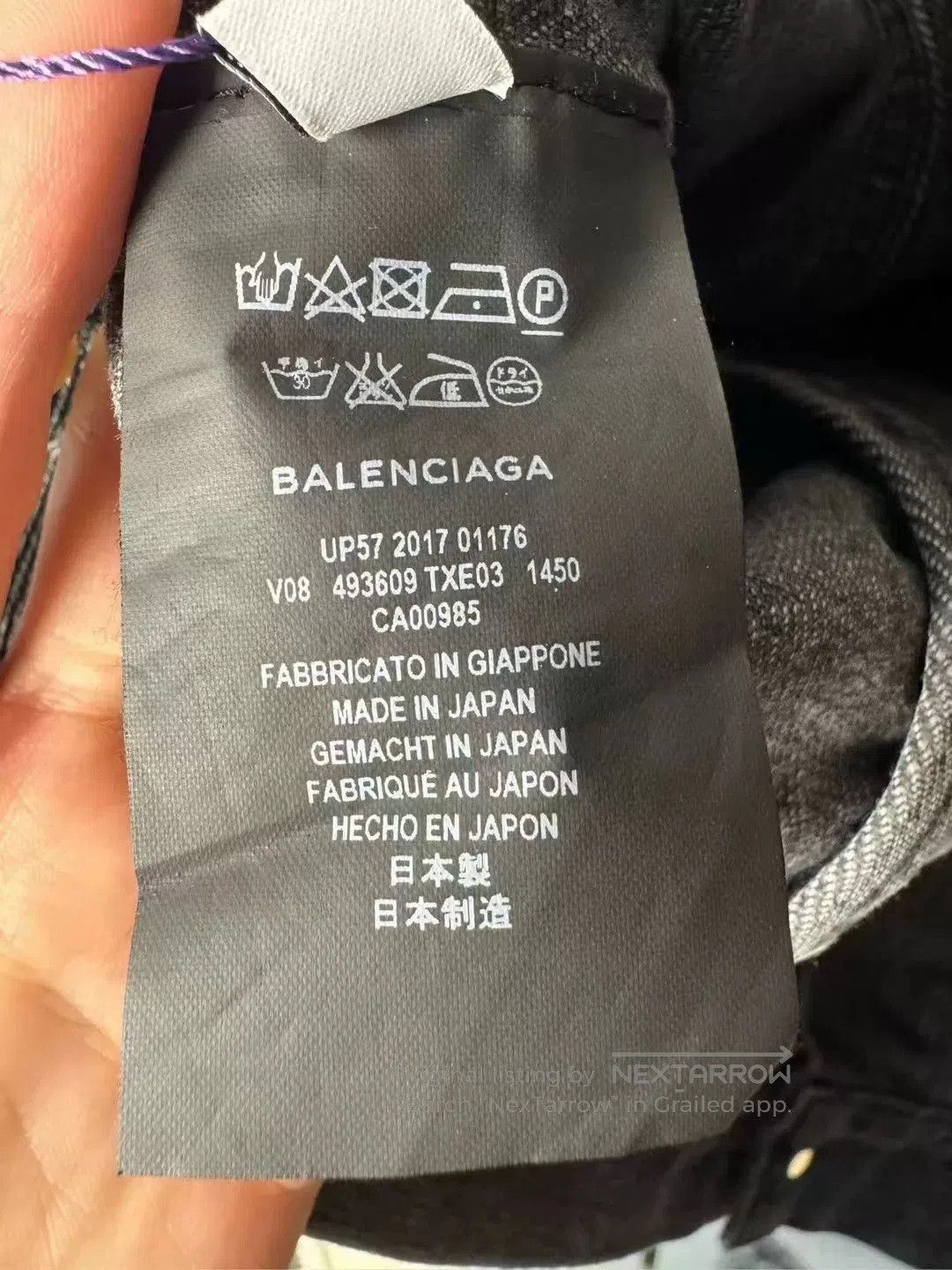 Balenciaga Balenciaga Logo Denim Jacket Size 34. Size US XS / EU 42 / 0 - 3 Thumbnail