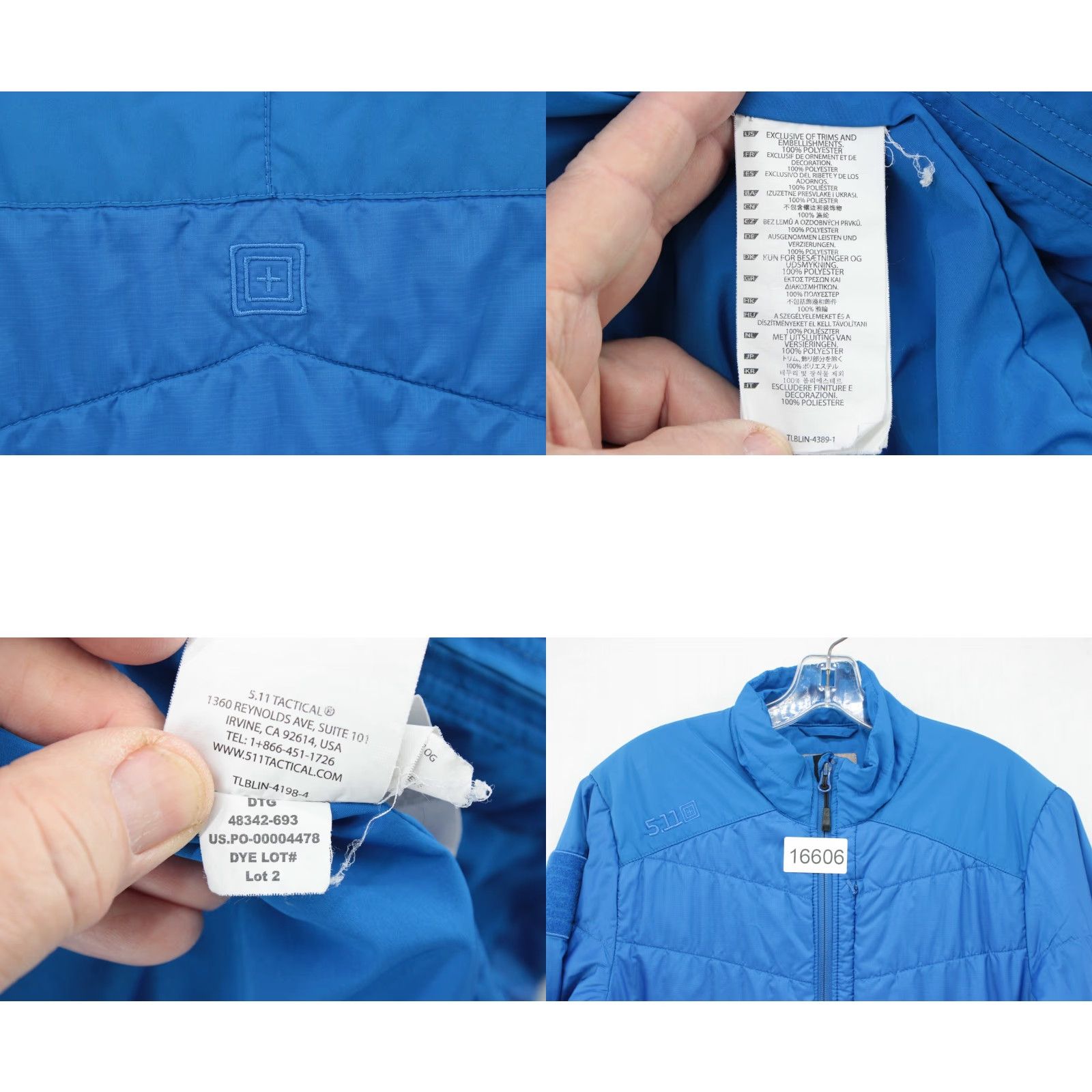 Vintage 5.11 Tactical Peninsula Insulator Jacket Men's Small Blue Lightweight Puffer Outdoor Mens Size US S / EU 44-46 / 1 - 8 Thumbnail