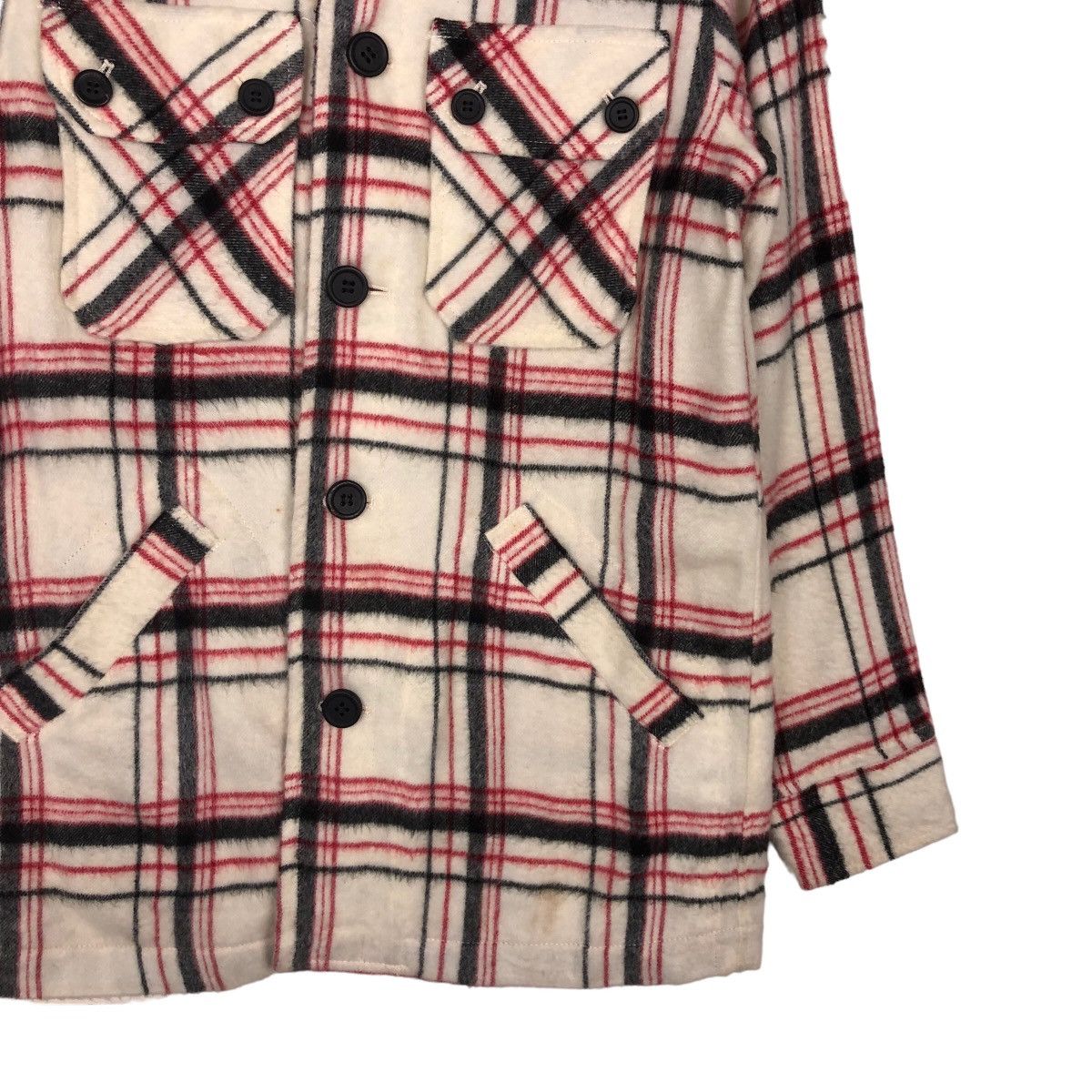 Japanese Brand 🔥Vintage Wool Shirt Flannel Jacket Mozz Tartan Design Size US M / EU 48-50 / 2 - 5 Thumbnail
