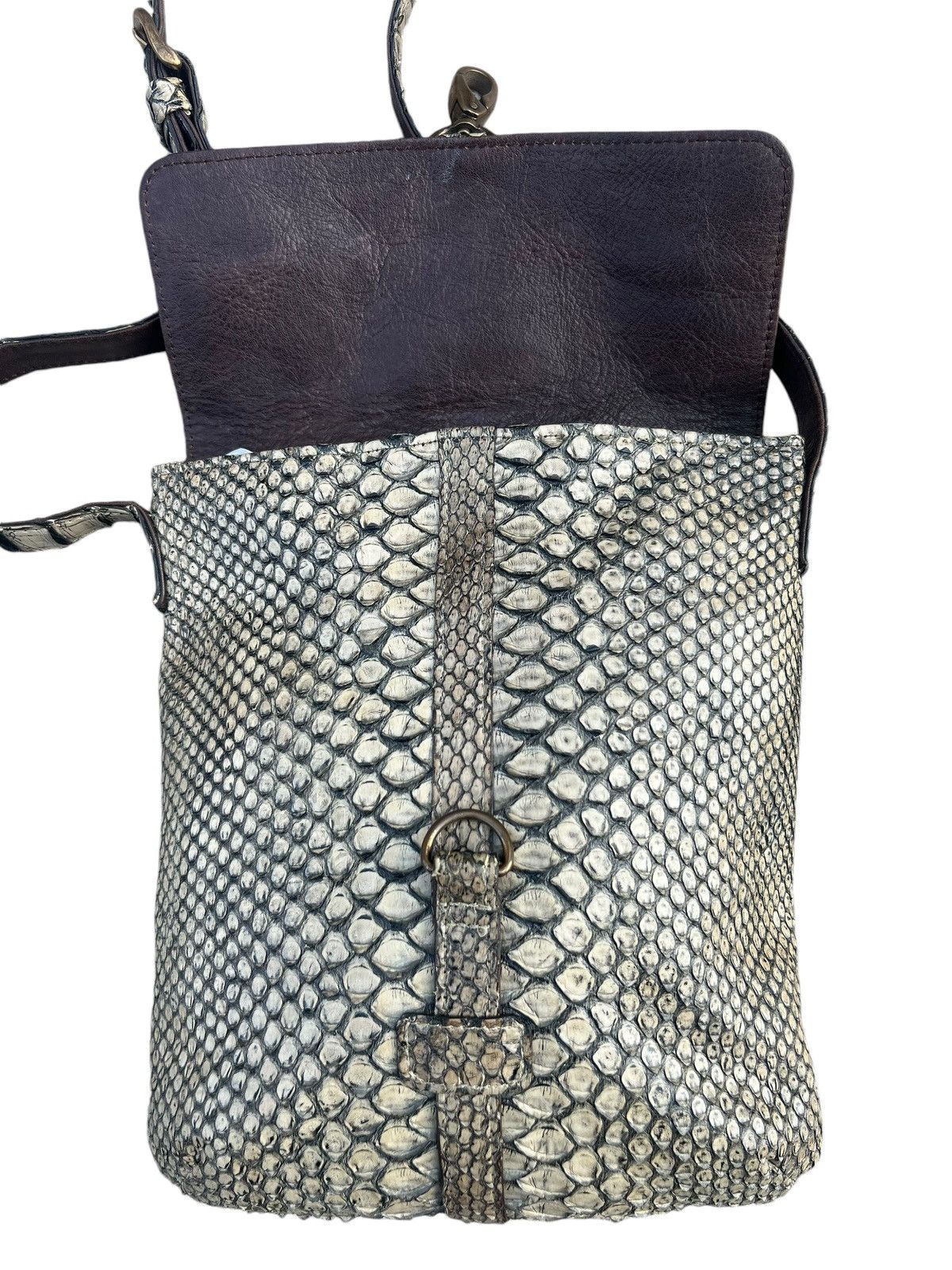 Leather Vintage Vin Donn Japan Python Snake Skin Leather Bag Sling Size ONE SIZE - 10 Thumbnail