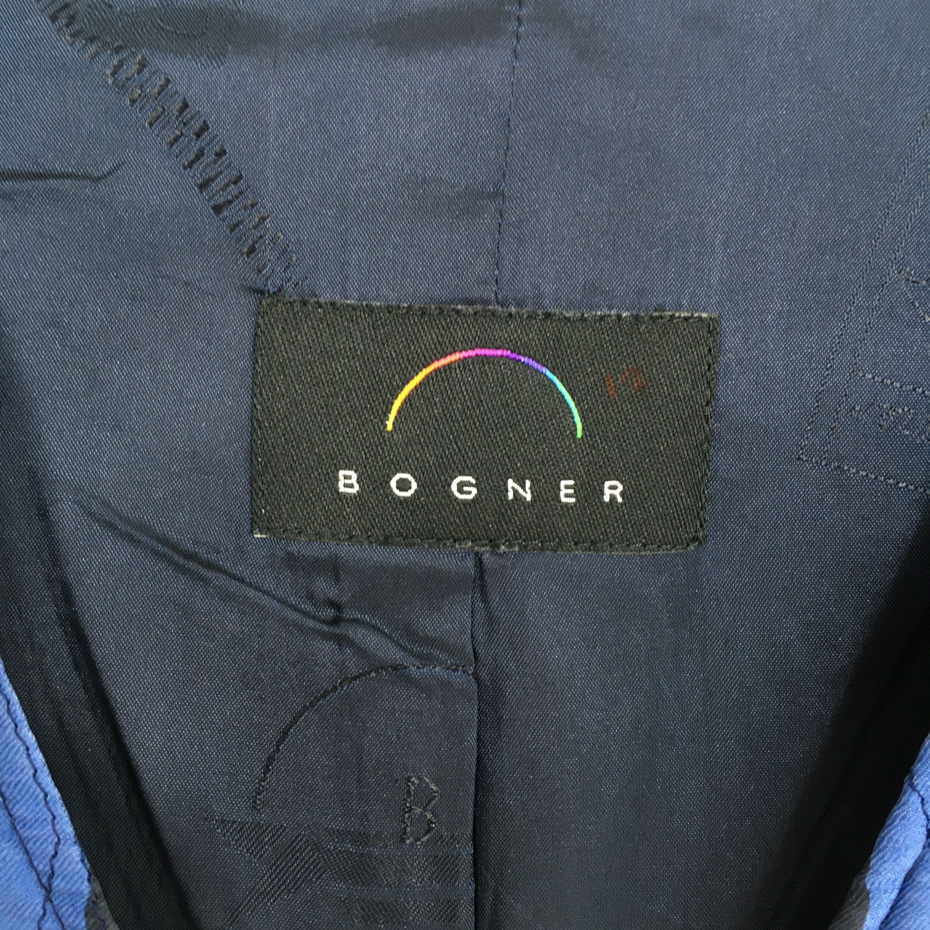 Bogner Vintage 90s Bogner Baroque Novelty Blue Vest Jacket Medium Size US M / EU 48-50 / 2 - 3 Thumbnail