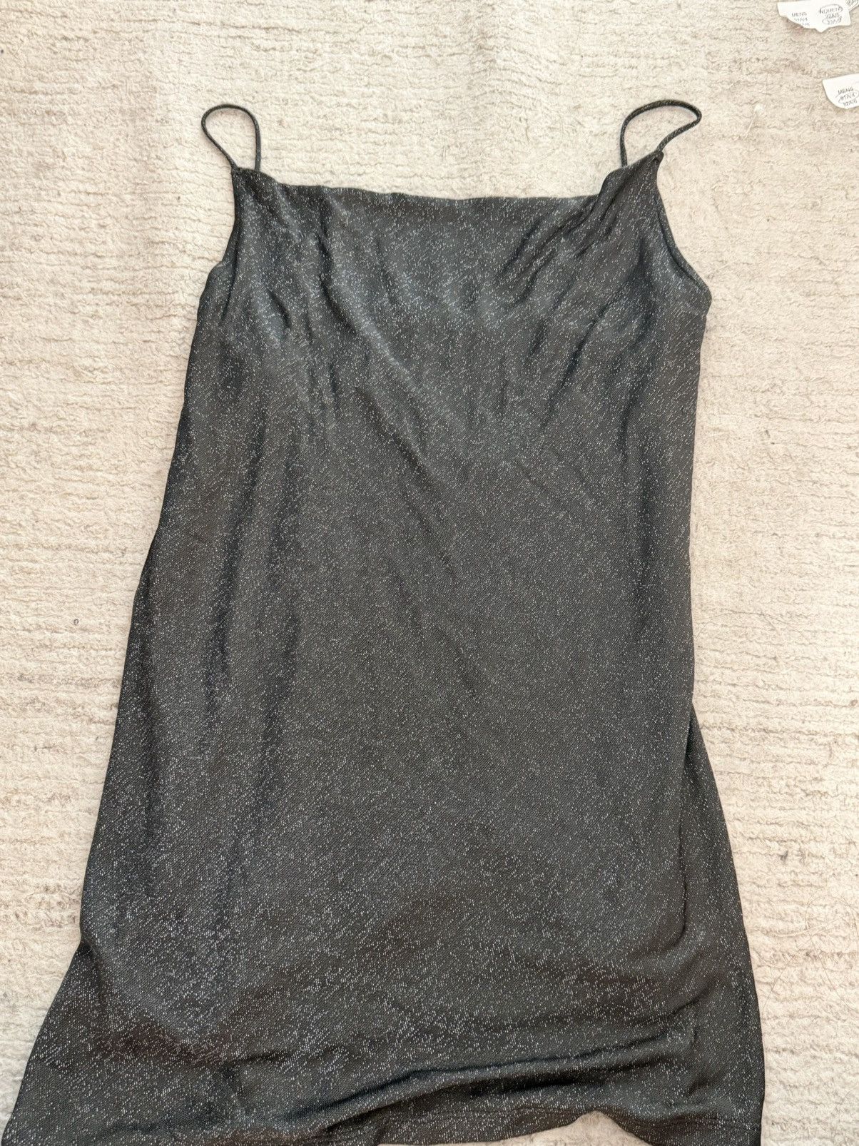 Fleur du Mal Fleur du mal dark gray glitter mini dress bodycon Size XS / US 0-2 / IT 36-38 - 3 Thumbnail