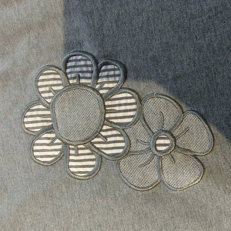 Thom Browne Thom Browne Gray embroidered floral casual short sleeves Size US M / EU 48-50 / 2 - 4 Thumbnail