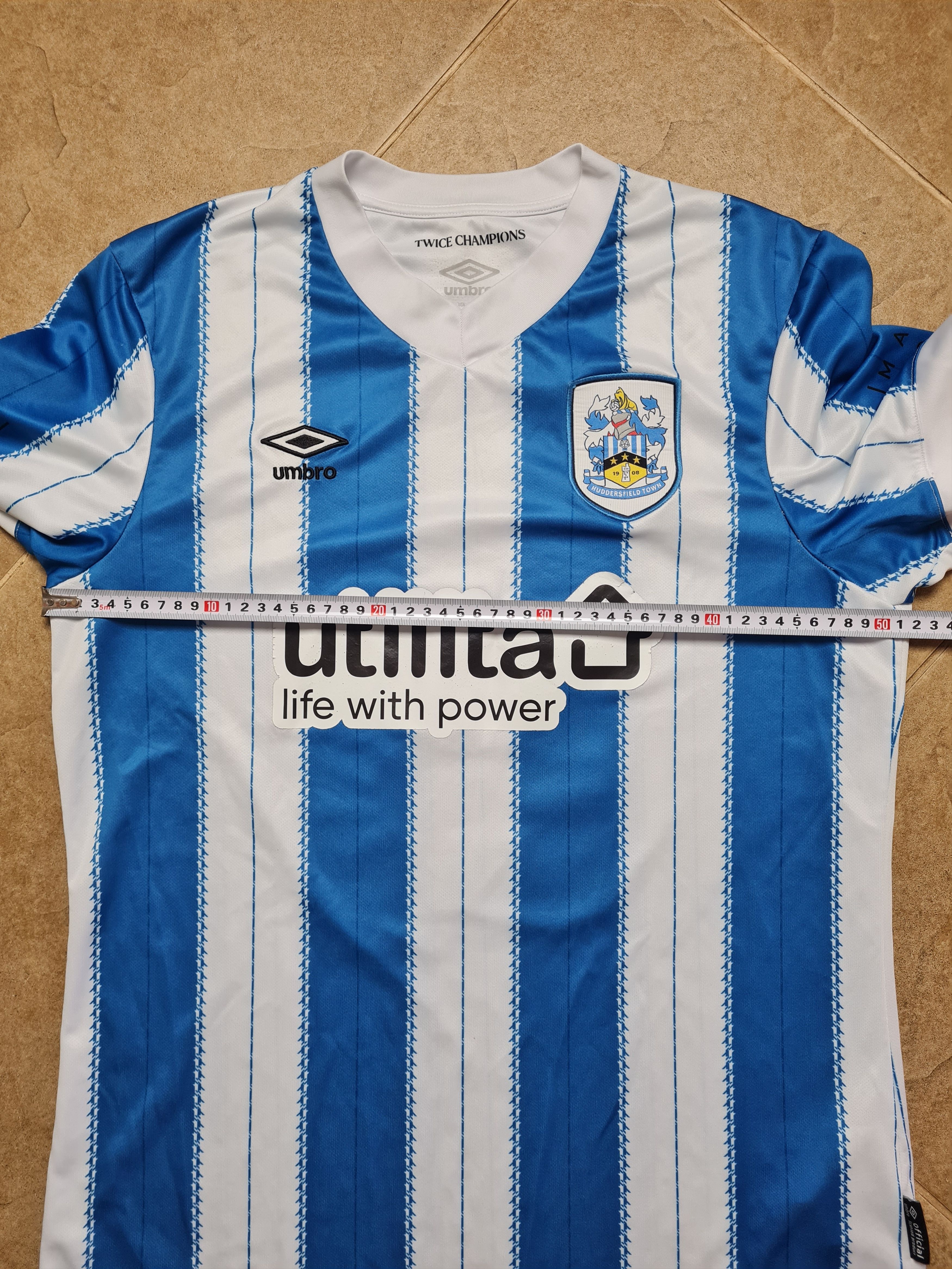 Umbro Huddersfield Town Home Shirt 2024/25 Umbro Mens Blue White Size US L / EU 52-54 / 3 - 8 Thumbnail