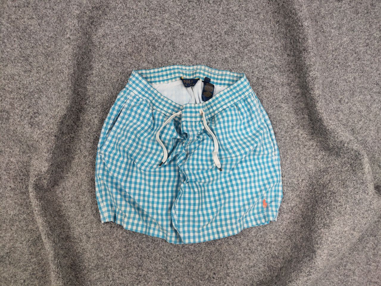 Polo Ralph Lauren Vintage Polo Ralph Lauren Blue checkered Cotton Blend Shorts Size US 32 / EU 48 - 1 Thumbnail