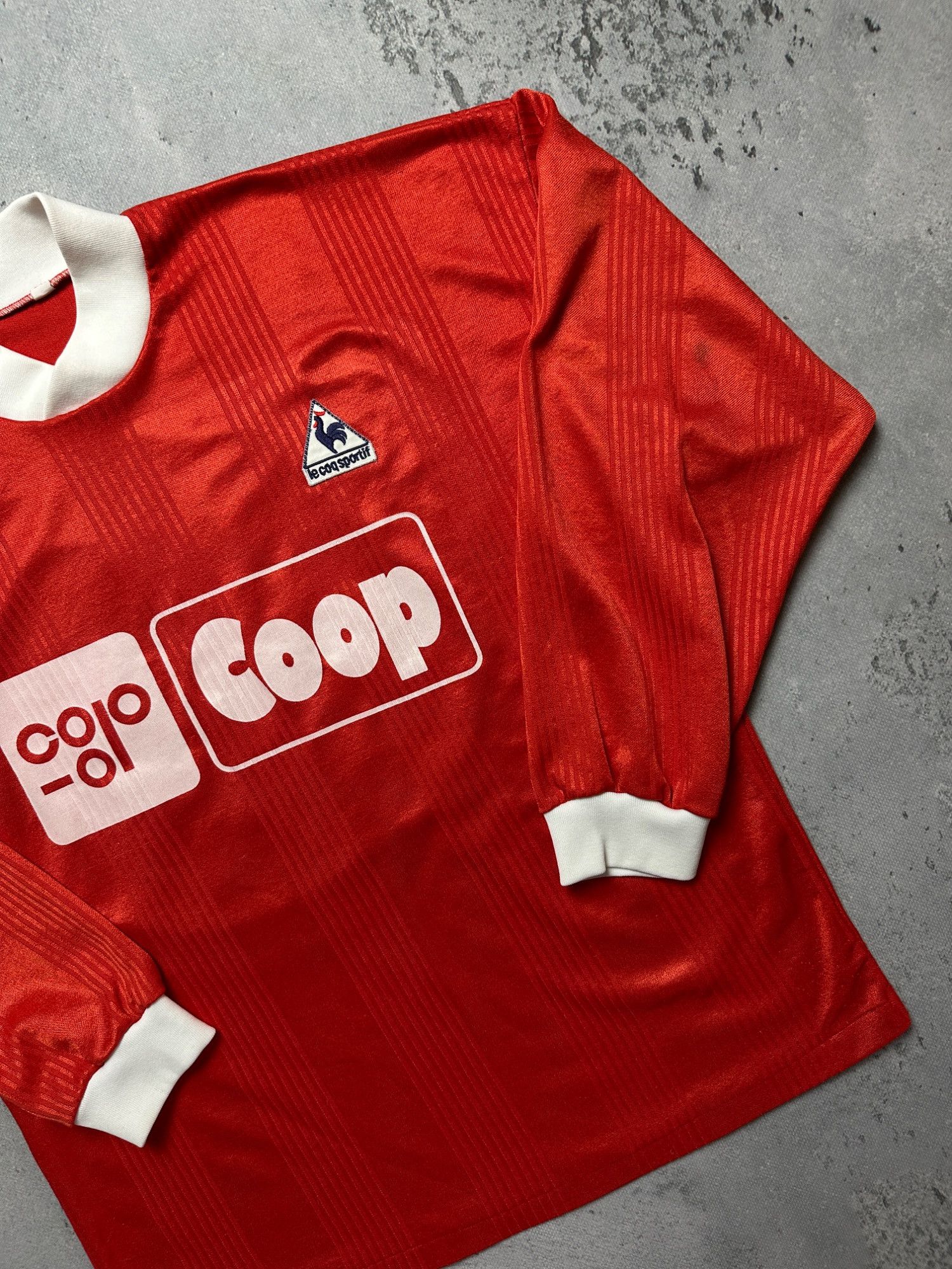 Le Coq Sportif Vintage Le Coq Sportif Coop Red Long Sleeve Soccer Jersey L Size US L / EU 52-54 / 3 - 4 Thumbnail