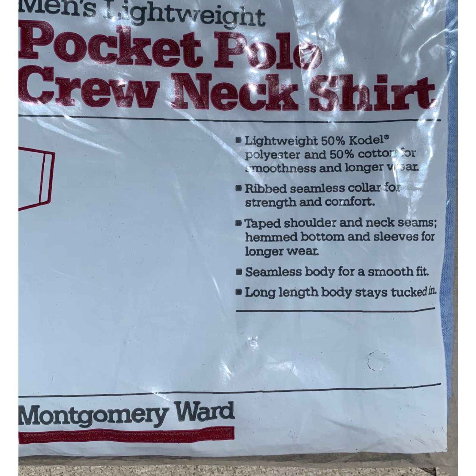 Vintage VINTAGE Montgomery Ward T-Shirt 5050 Pocket Polo Crew Neck Short Sleeve Men L Blue Polyester Blend 42-44 50/50 Dad Retro USA"} Size US L / EU 52-54 / 3 - 4 Thumbnail