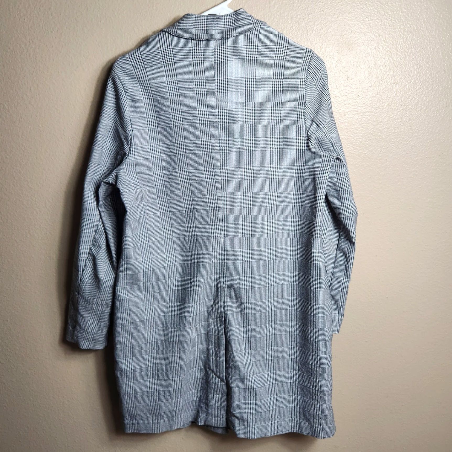 Adrianna Papell Adrianna Papell Womens Glen Plaid/Houndstooth Long Topper Jacket-Size M Size M / US 6-8 / IT 42-44 - 7 Thumbnail