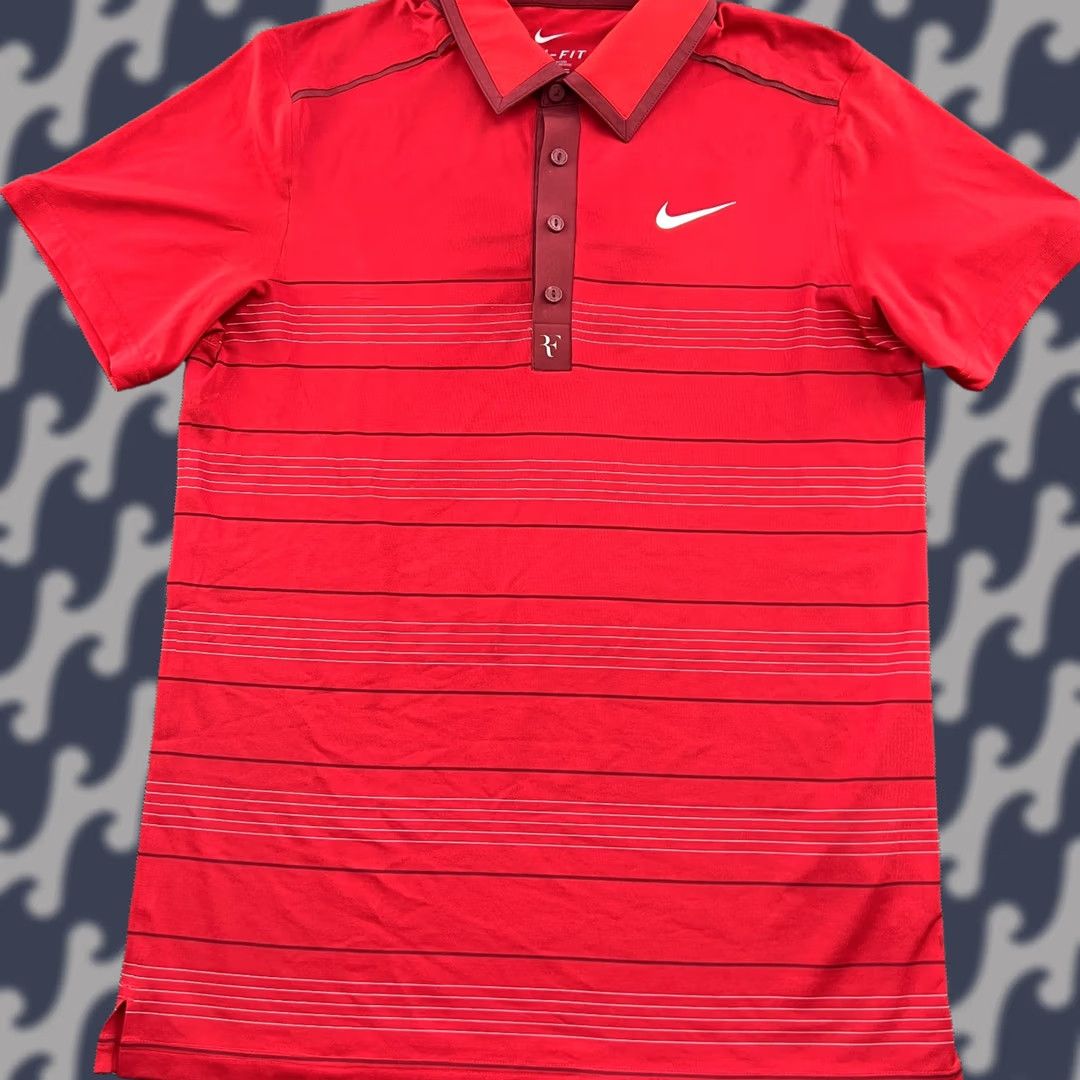 Nike Nike Roger Federer 2011 French Open Polo Shirt Mens S Red Tennis Shirt Size US S / EU 44-46 / 1 - 1 Thumbnail