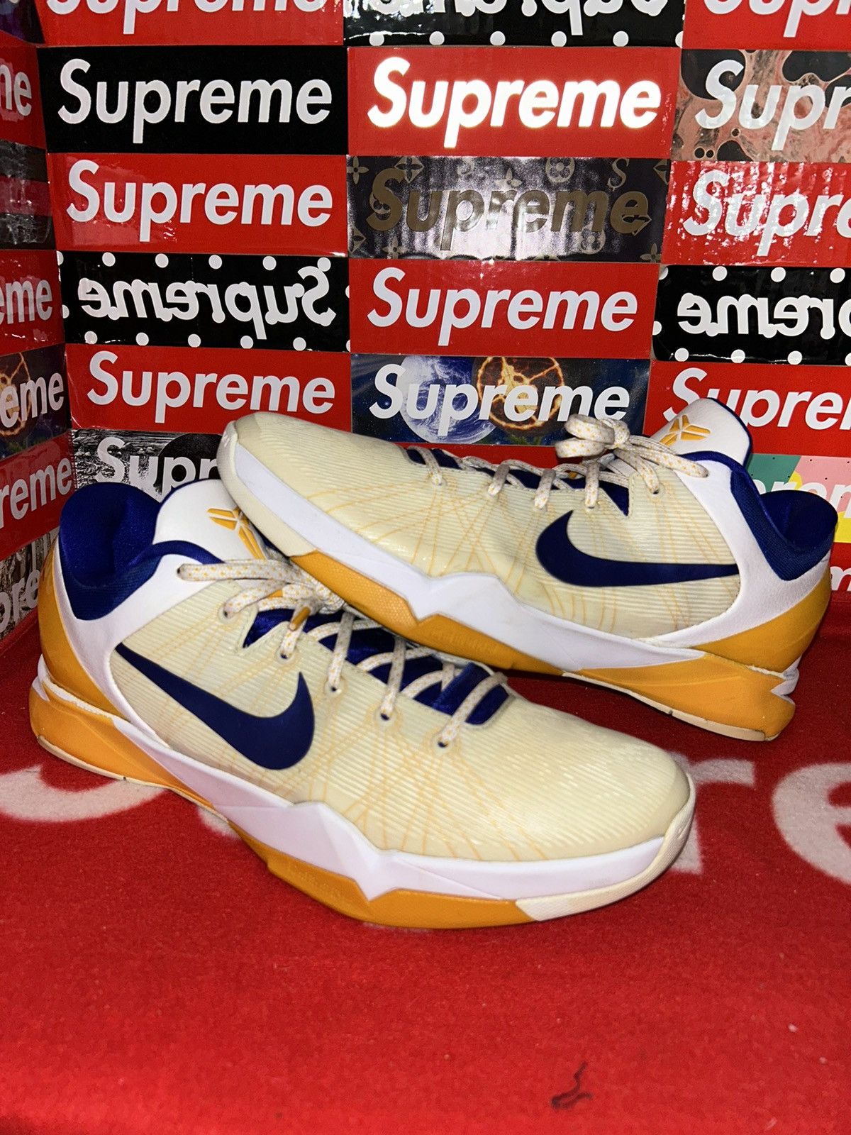 Nike Nike Kobe 7 Lakers Home 488371-101 size 14 Size US 14 / EU 47 - 1 Thumbnail