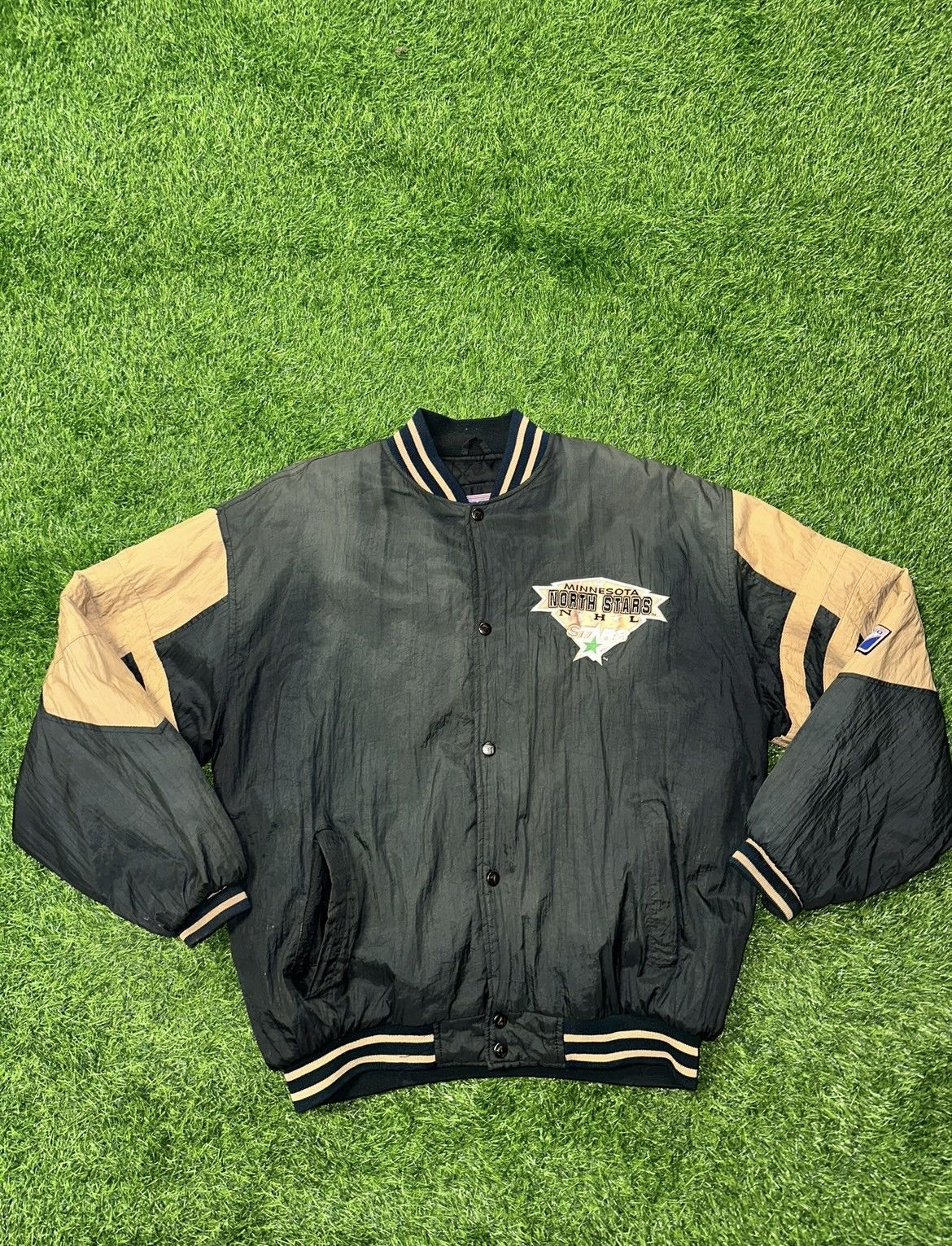 NHL × Vintage Vintage Nhl Logo 7 Minnesota North Stars Jacket Size Large Size US L / EU 52-54 / 3 - 1 Thumbnail