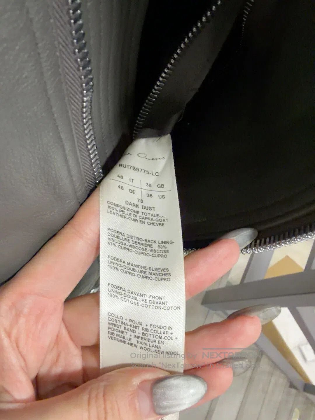 Rick Owens Rick Owens Leather Pilot Jacket. Size US S / EU 44-46 / 1 - 3 Thumbnail