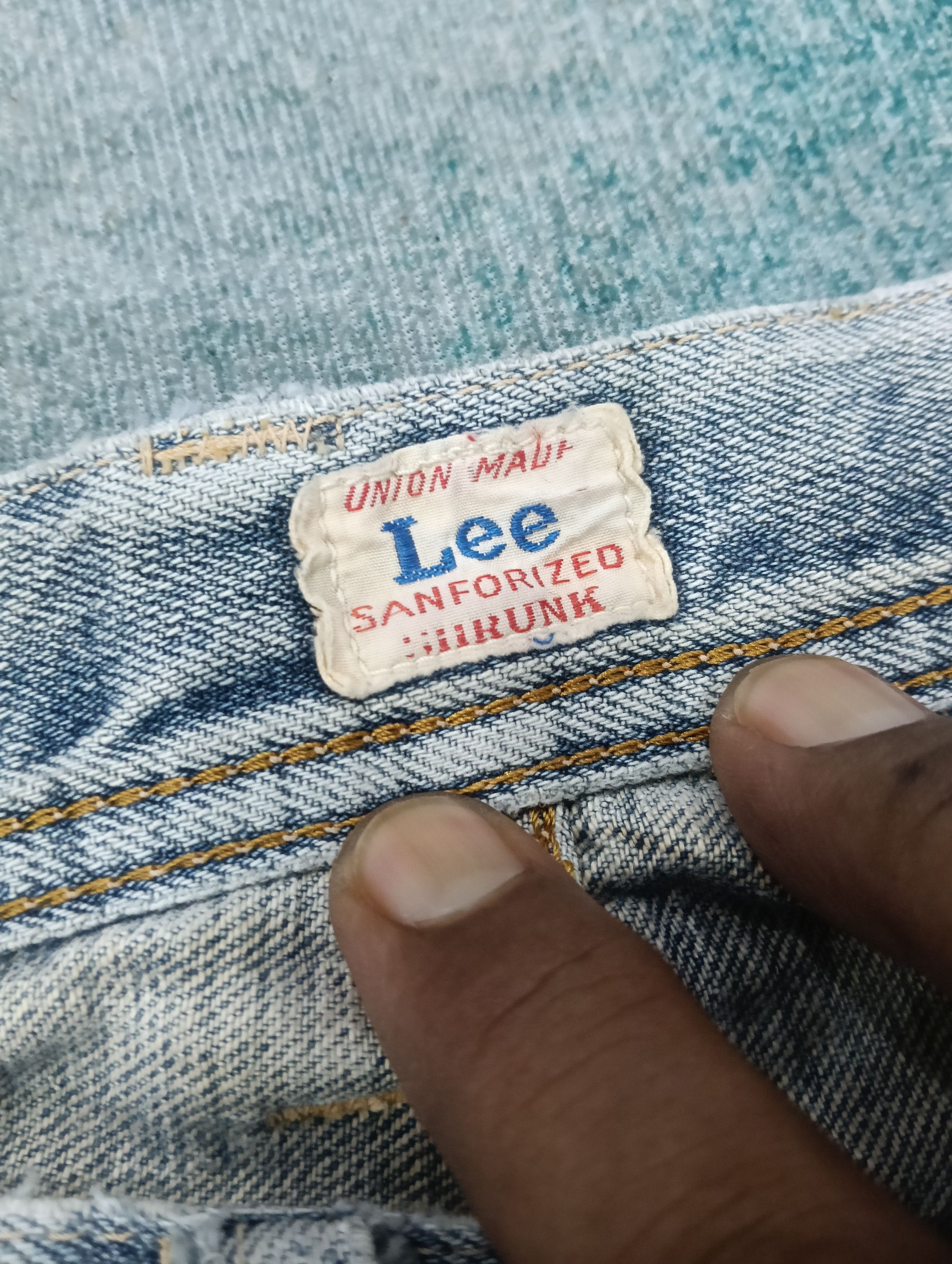 Lee × Levi's × Vintage Vintage Lee Repro Rare Model Leather Patch Size US 32 / EU 48 - 11 Thumbnail
