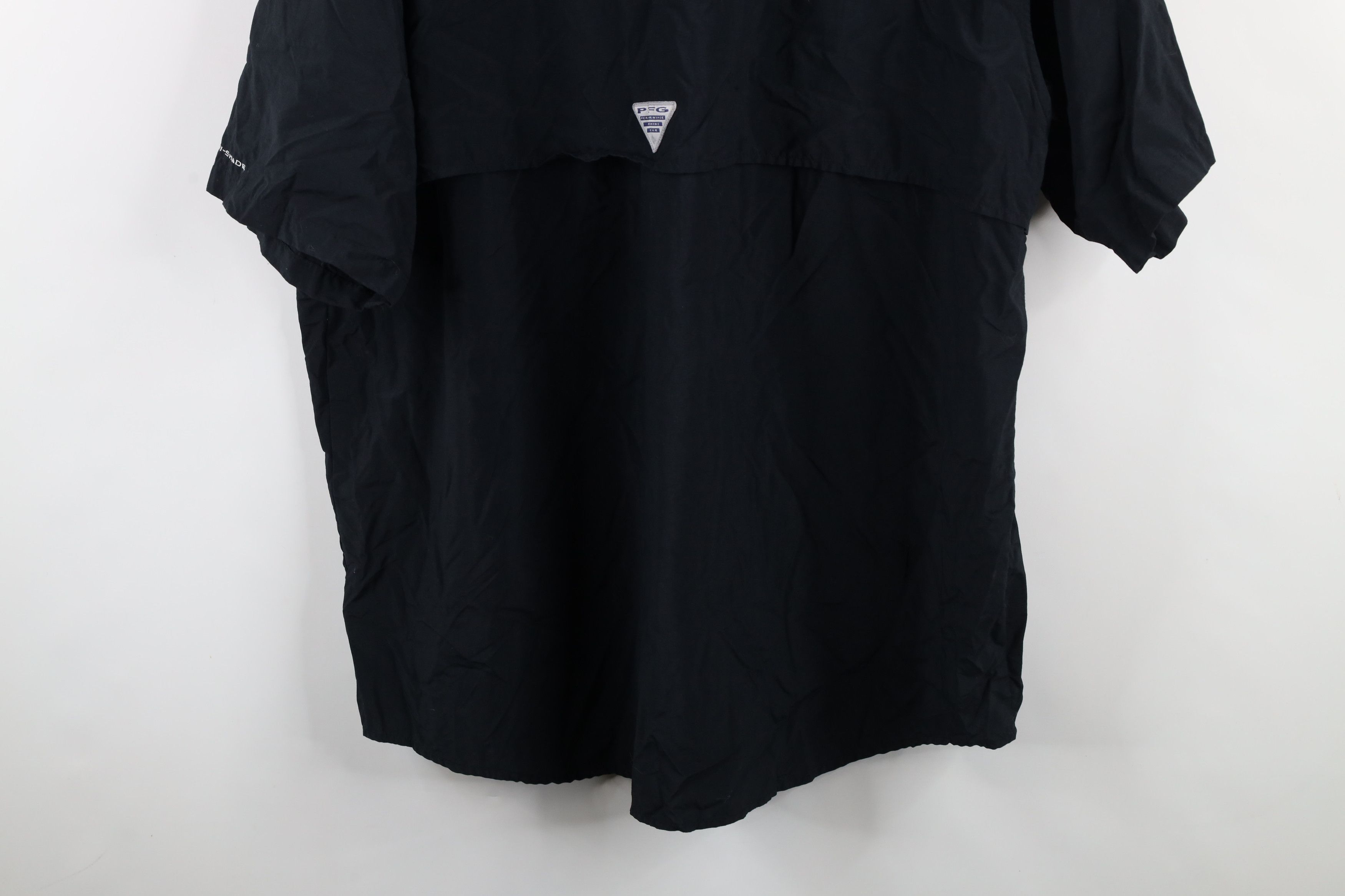 Columbia × Vintage Columbia PFG Spell Out Fishing Short Sleeve Button Shirt Size US XXL / EU 58 / 5 - 16 Thumbnail
