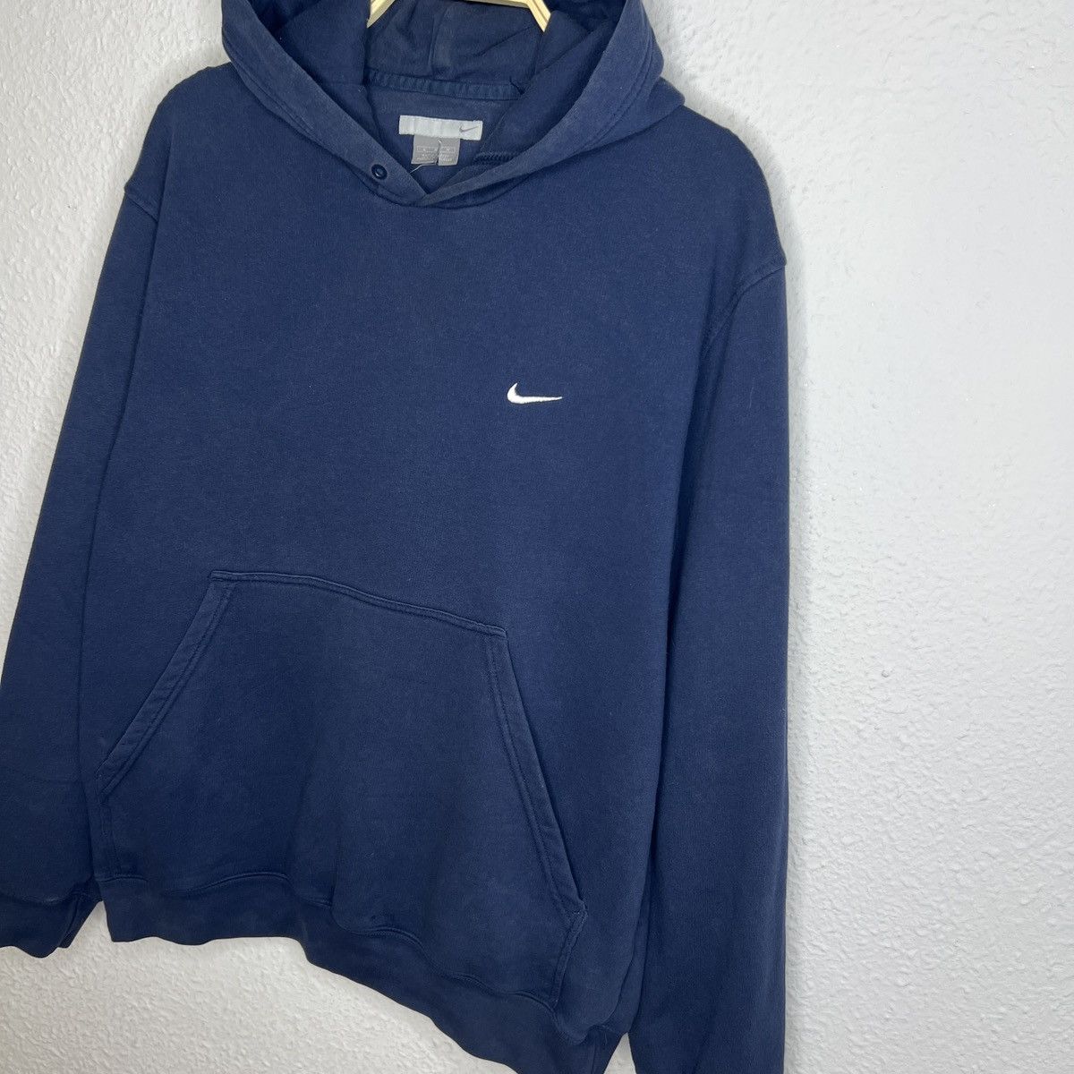 Nike Vintage Nike Hoodie Black Logo Swoosh Boxy 90s Y2K Size US M / EU 48-50 / 2 - 3 Thumbnail