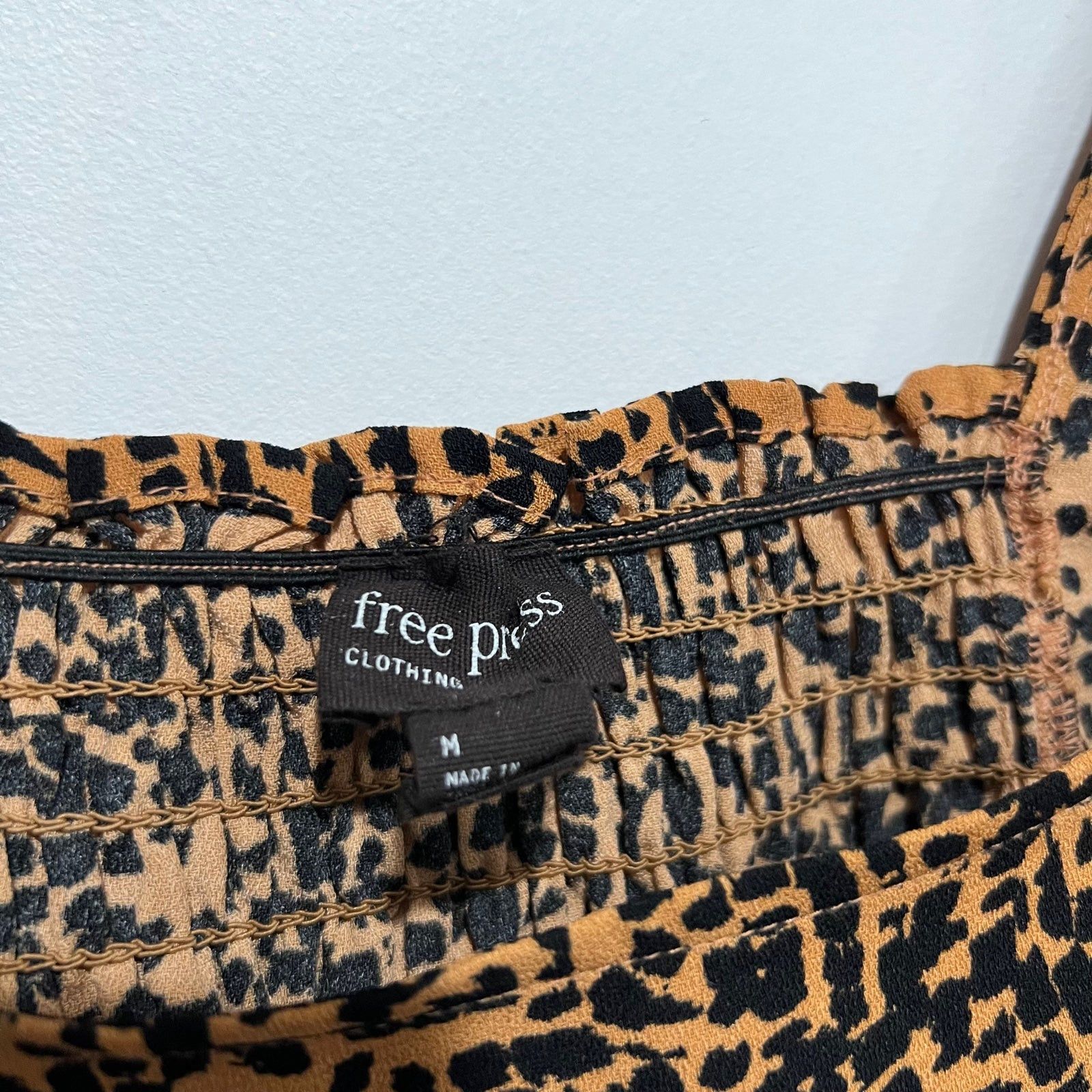 Other Free Press Cheetah Print Cropped Square Neck Top Medium Size M / US 6-8 / IT 42-44 - 4 Thumbnail