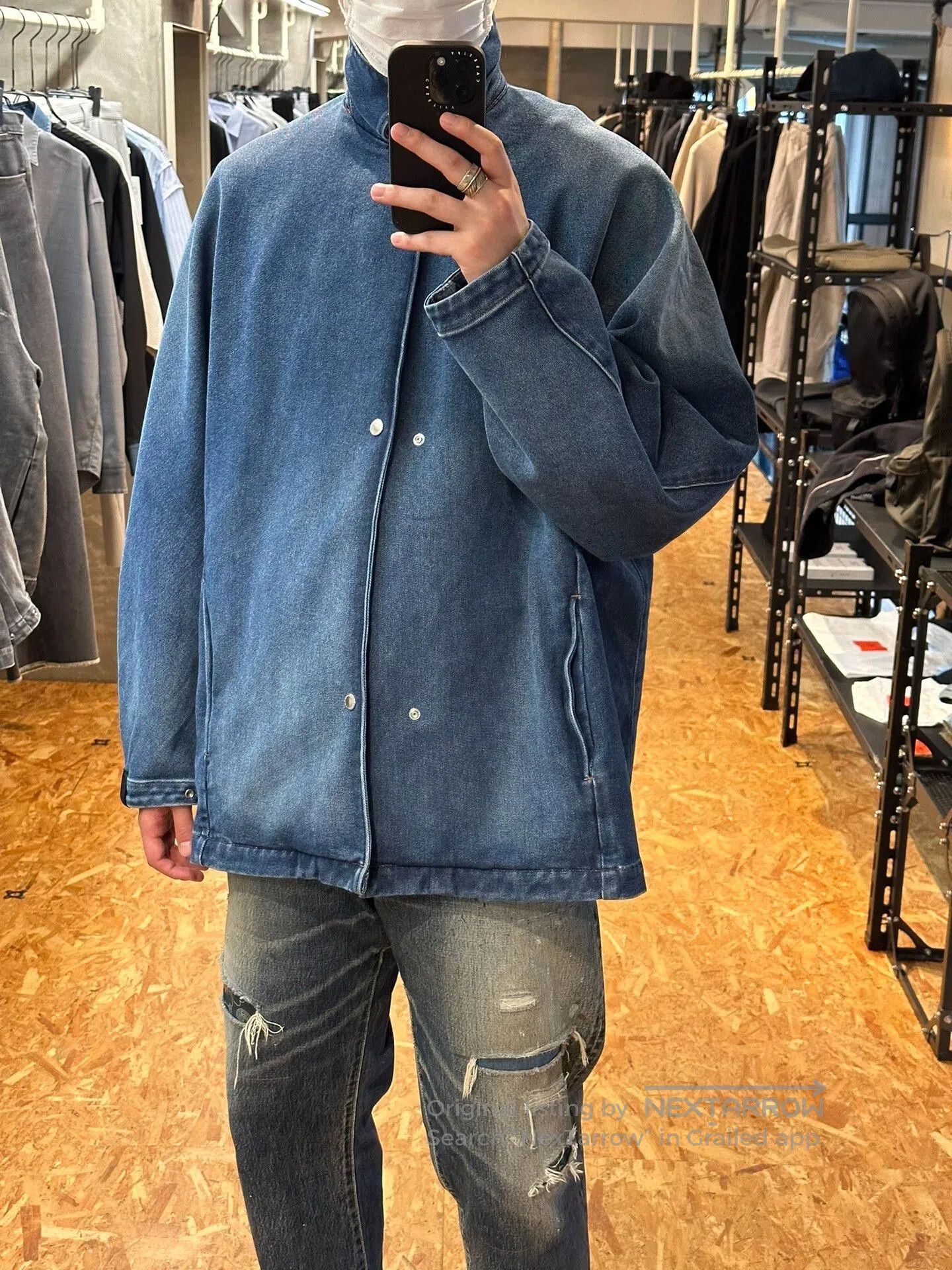 N.Hoolywood n.hoolywood gray denim jacket. Size US S / EU 44-46 / 1 - 4 Thumbnail