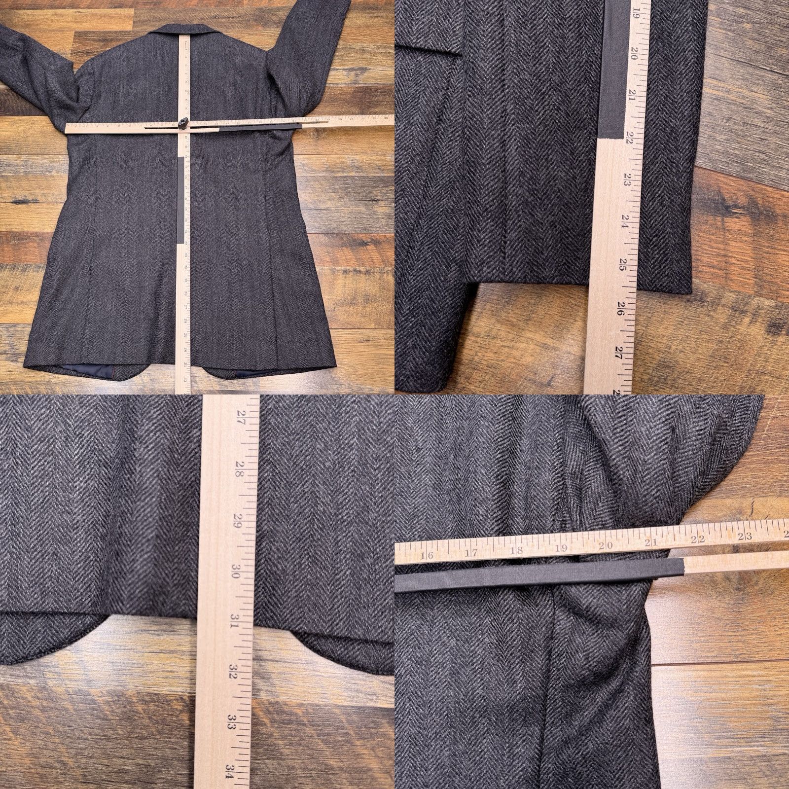 Jos. A. Bank Jos A Bank Tailored Fit Tweed Blazer 42 Long Gray Sport Coat Size 42R - 9 Thumbnail