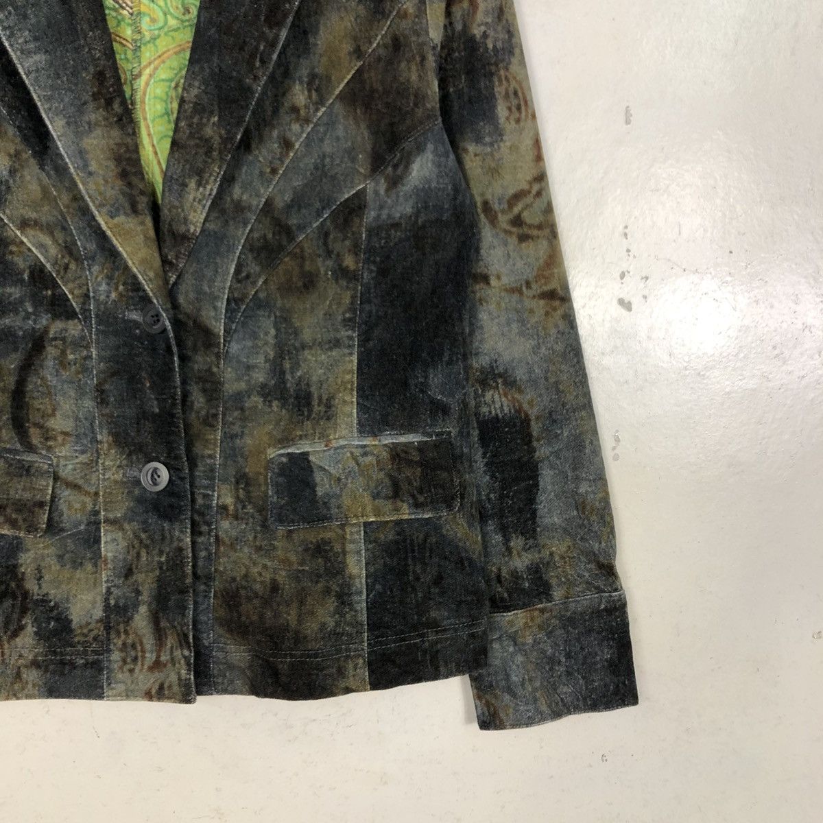 Japanese Brand 📌Vintage Suede Leather Jacket Montsoie Blanket Issey Miyake Size US M / EU 48-50 / 2 - 7 Thumbnail