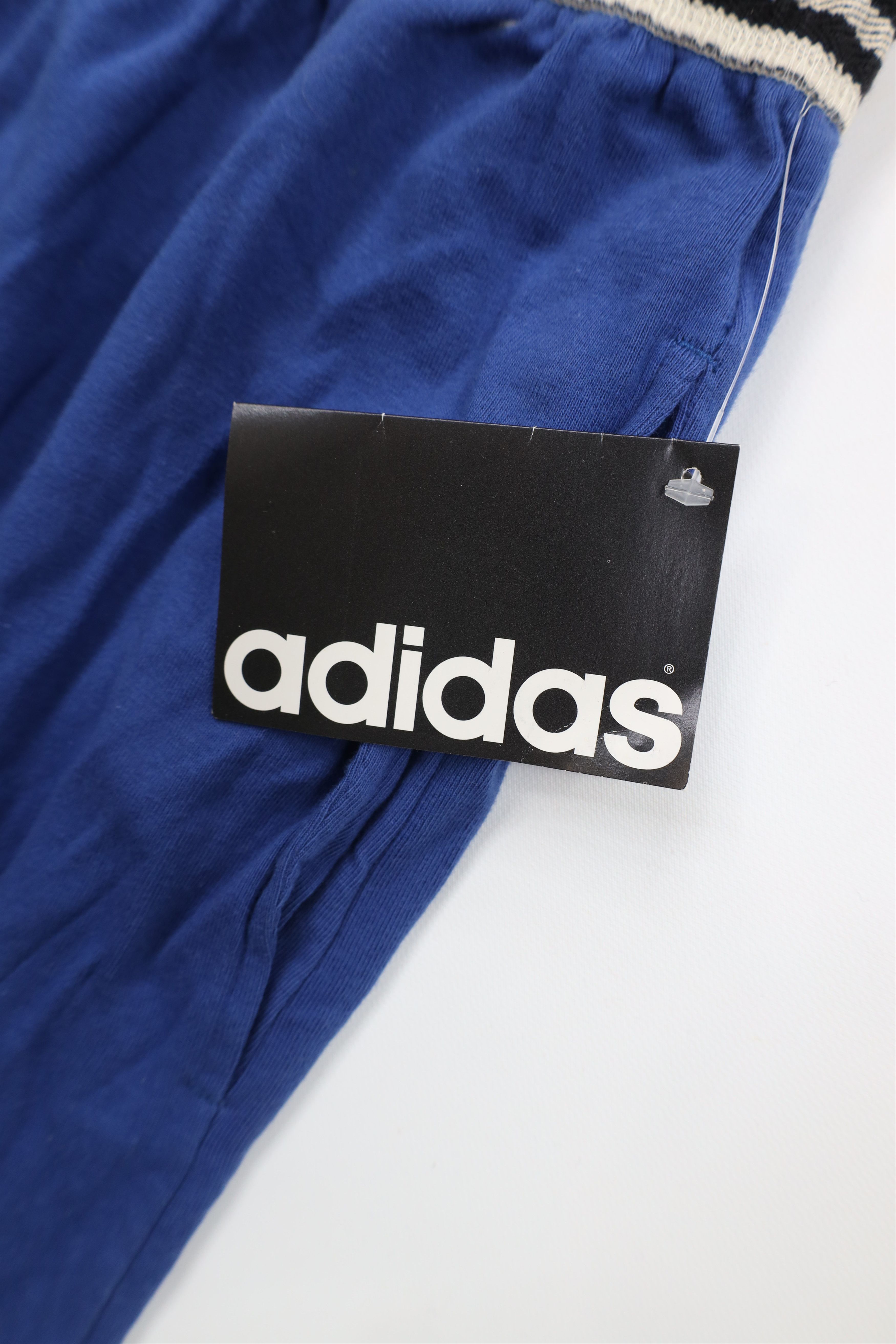 Adidas Deadstock Vintage 90s Adidas Striped Above Knee Shorts Blue Size US 36 / EU 52 - 8 Thumbnail