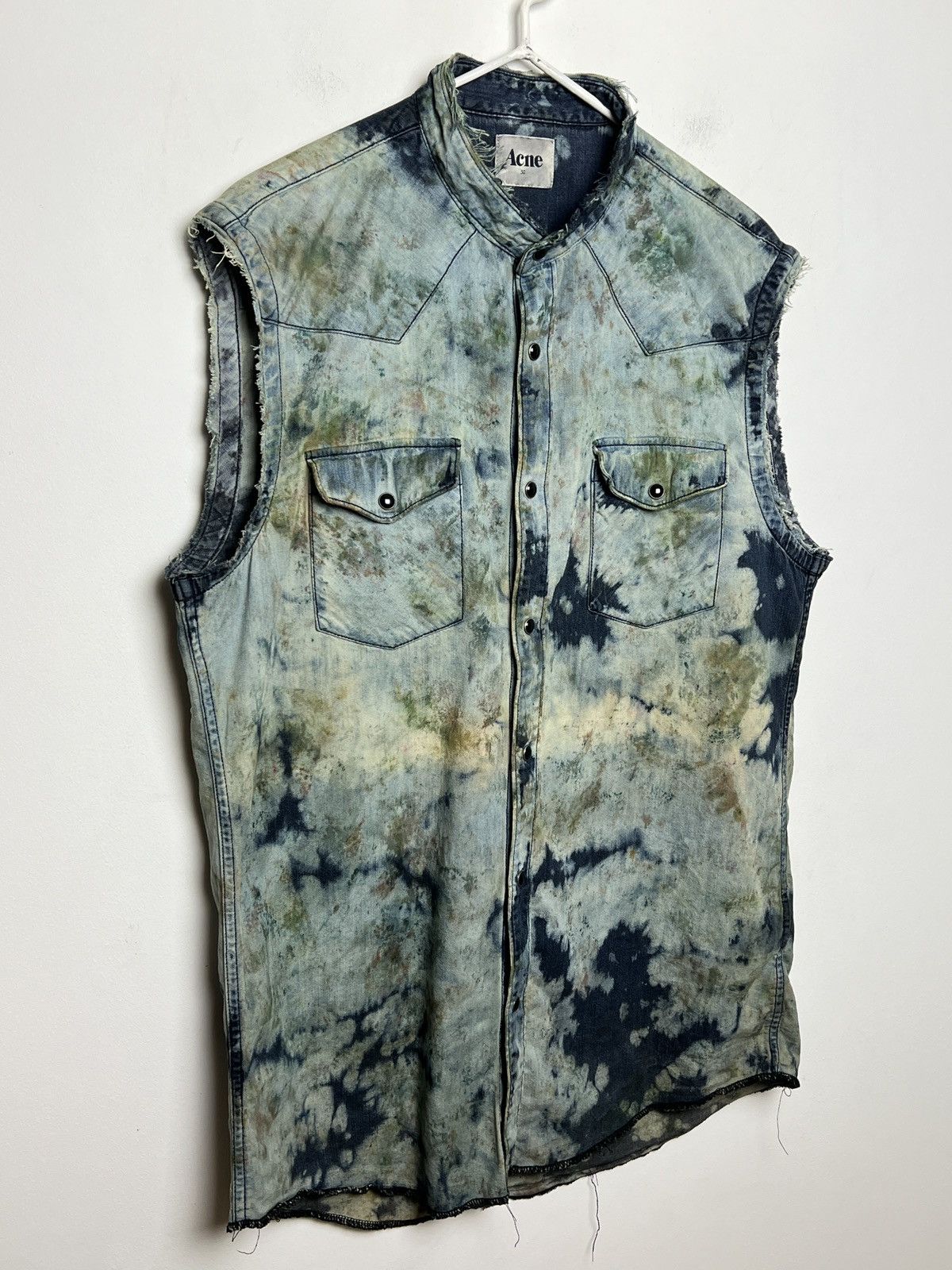 Acne Studios Vintage Acne Studios Denim Shirt Distressed Grunge opium Size US M / EU 48-50 / 2 - 8 Thumbnail