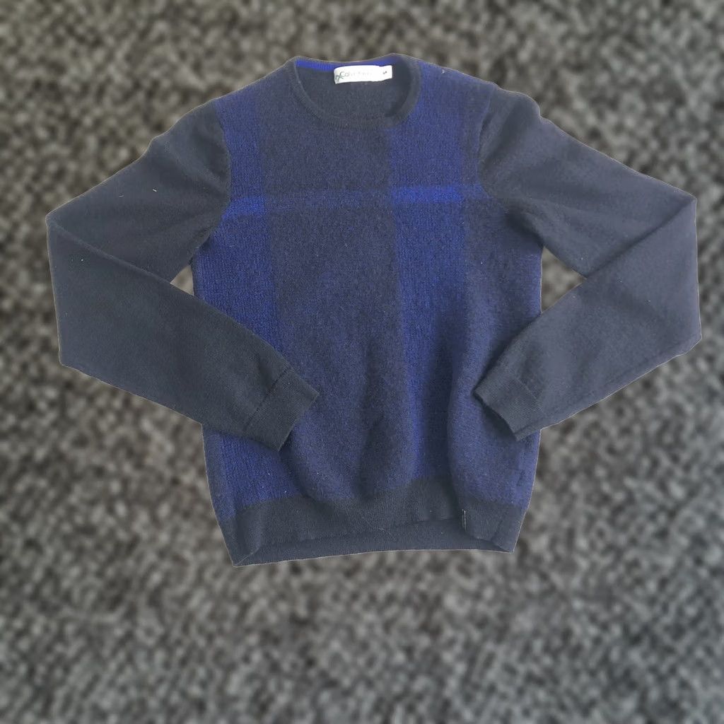 Calvin Klein Calvin Klein Sweater Women's Size S Blue Long Sleeve Merino Wool Blend Pullover Size S / US 4 / IT 40 - 1 Thumbnail