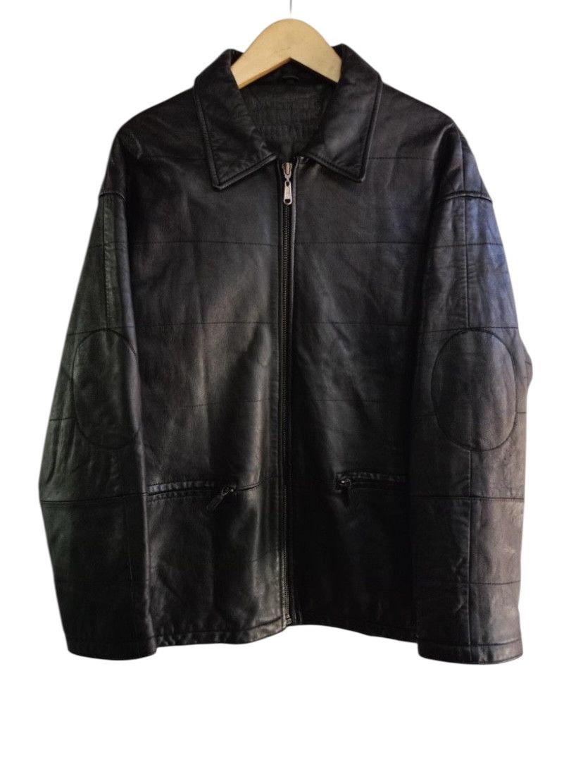 Marithe + Francois Girbaud Vintage Marithe Francois Girbaud emboss logo leather jacket Size US L / EU 52-54 / 3 - 2 Thumbnail