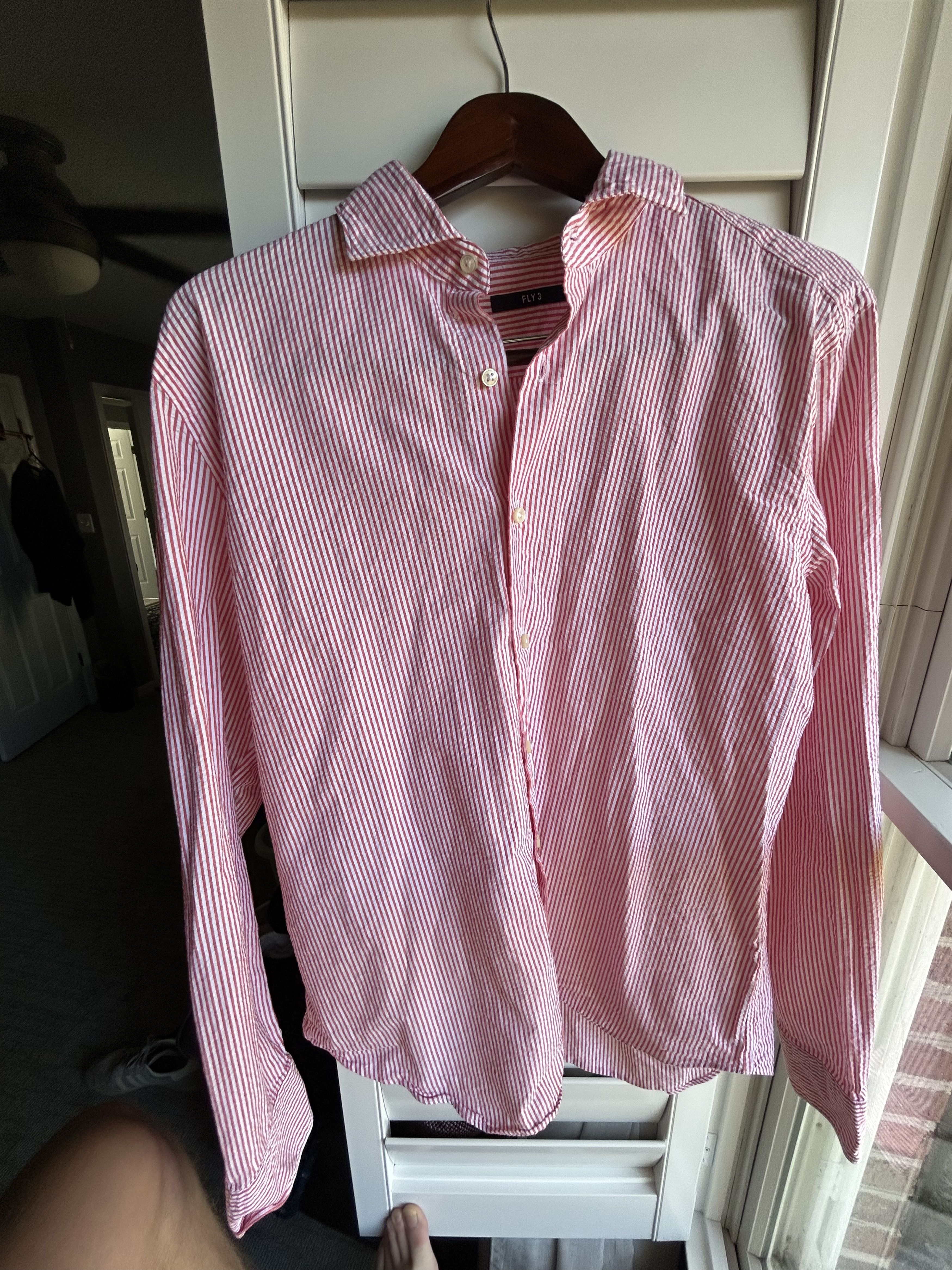 Other Fly 3 Seersucker Button Down Size US L / EU 52-54 / 3 - 1 Thumbnail