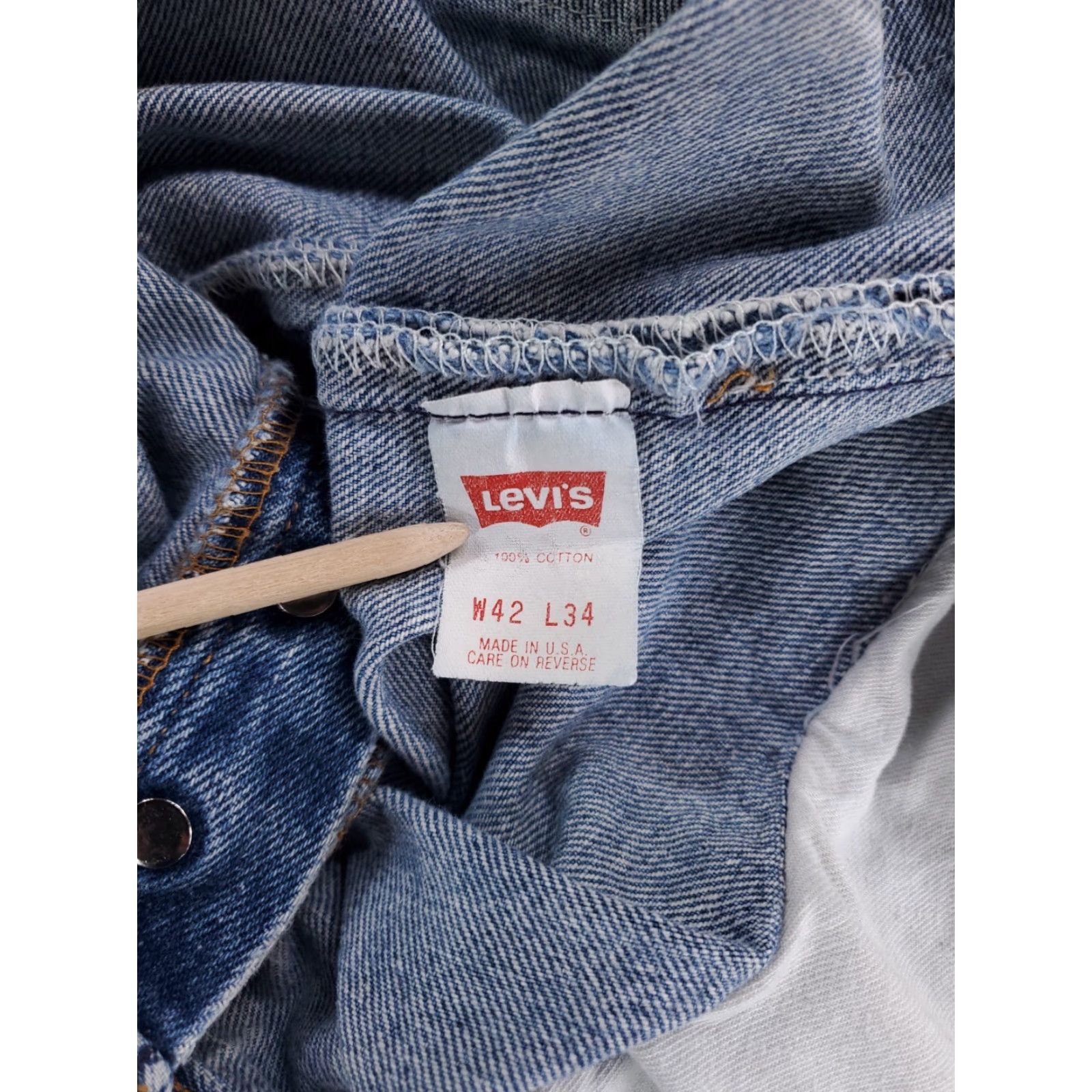 Levi's VINTAGE Levi's 501 Jeans Mens 41 x 33 Blue Straight 90s VTG 501 Jeans Mens Quick reference Size US 41 - 4 Thumbnail