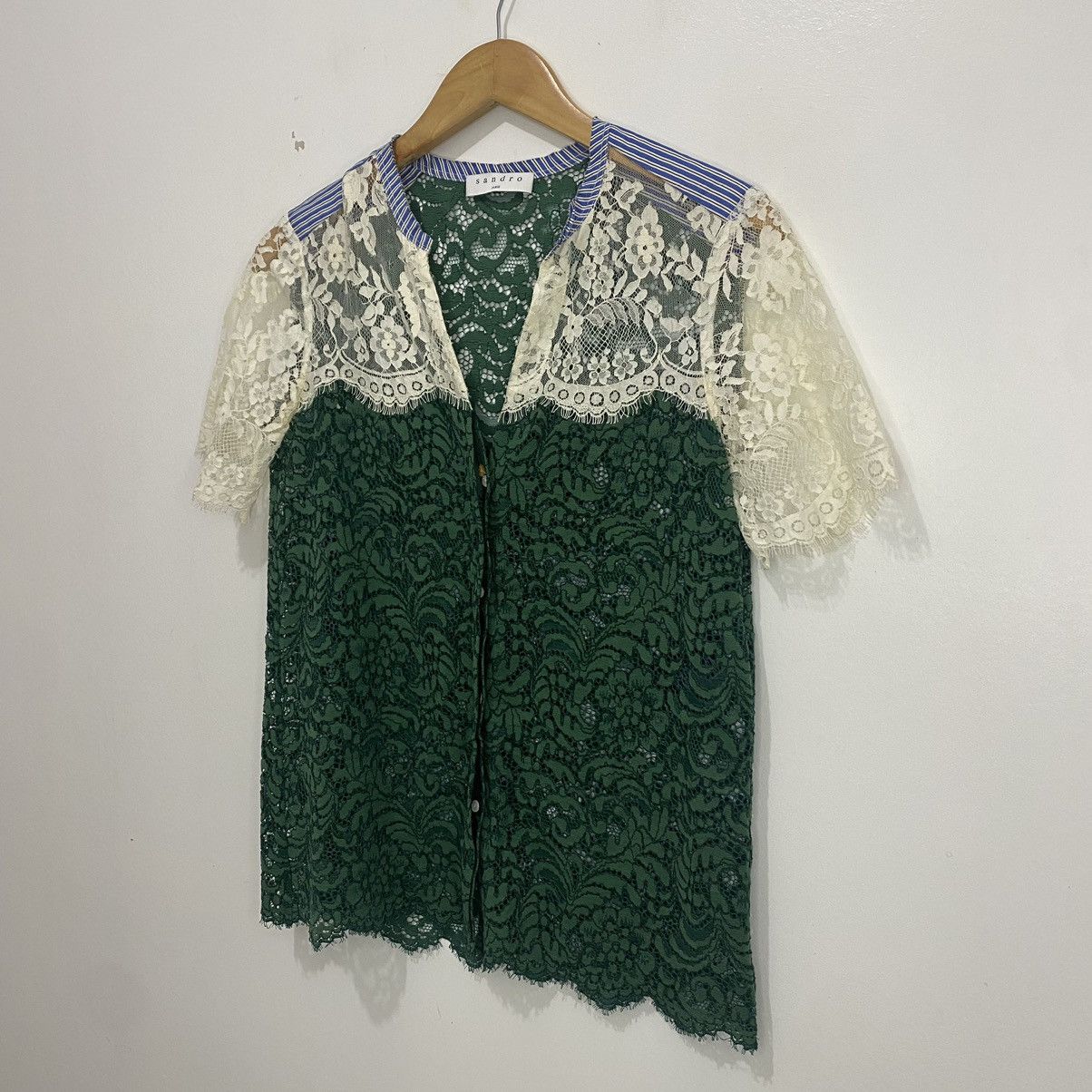 Sandro Sandro Lace Top Size S / US 4 / IT 40 - 2 Thumbnail