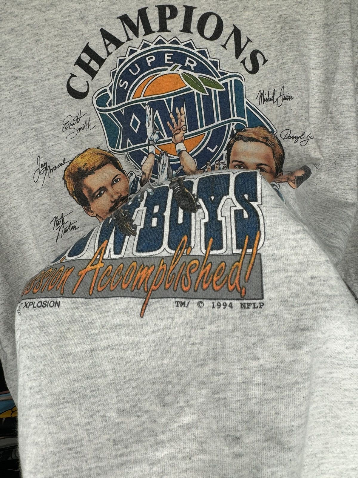 NFL × Vintage Vintage 1994 Dallas Cowboys Super Bowl 28 Caricature XL Tee Size US XL / EU 56 / 4 - 3 Thumbnail