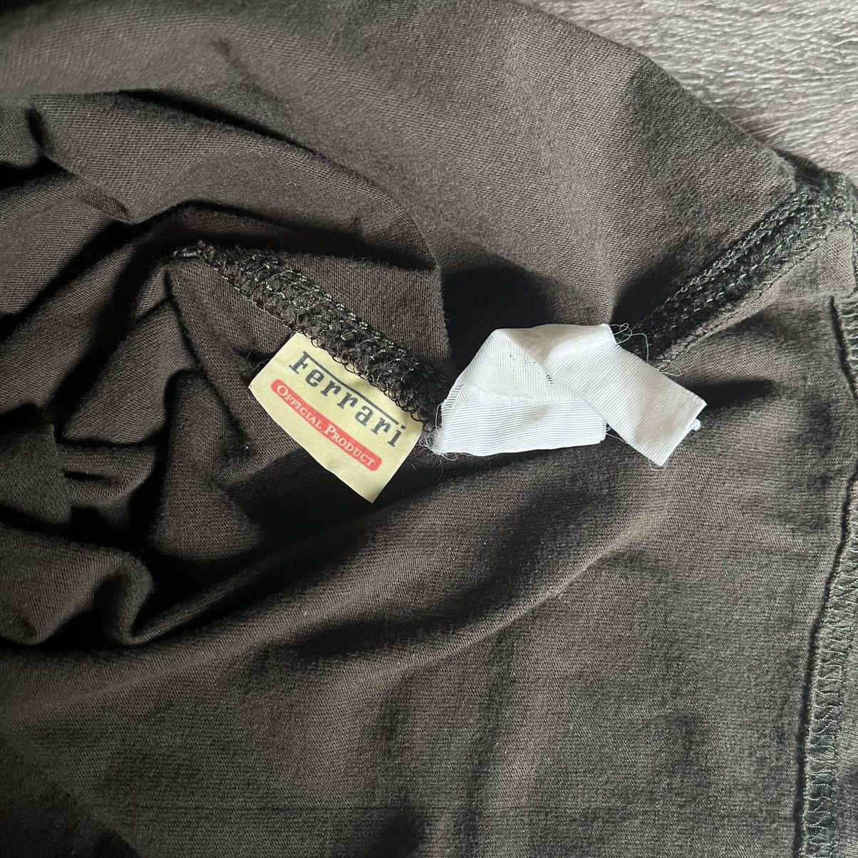 Ferrari × Vintage Vintage Y2K Ferrari Horse Felt Designer Olive Green T Shirt Size US XL / EU 56 / 4 - 5 Thumbnail