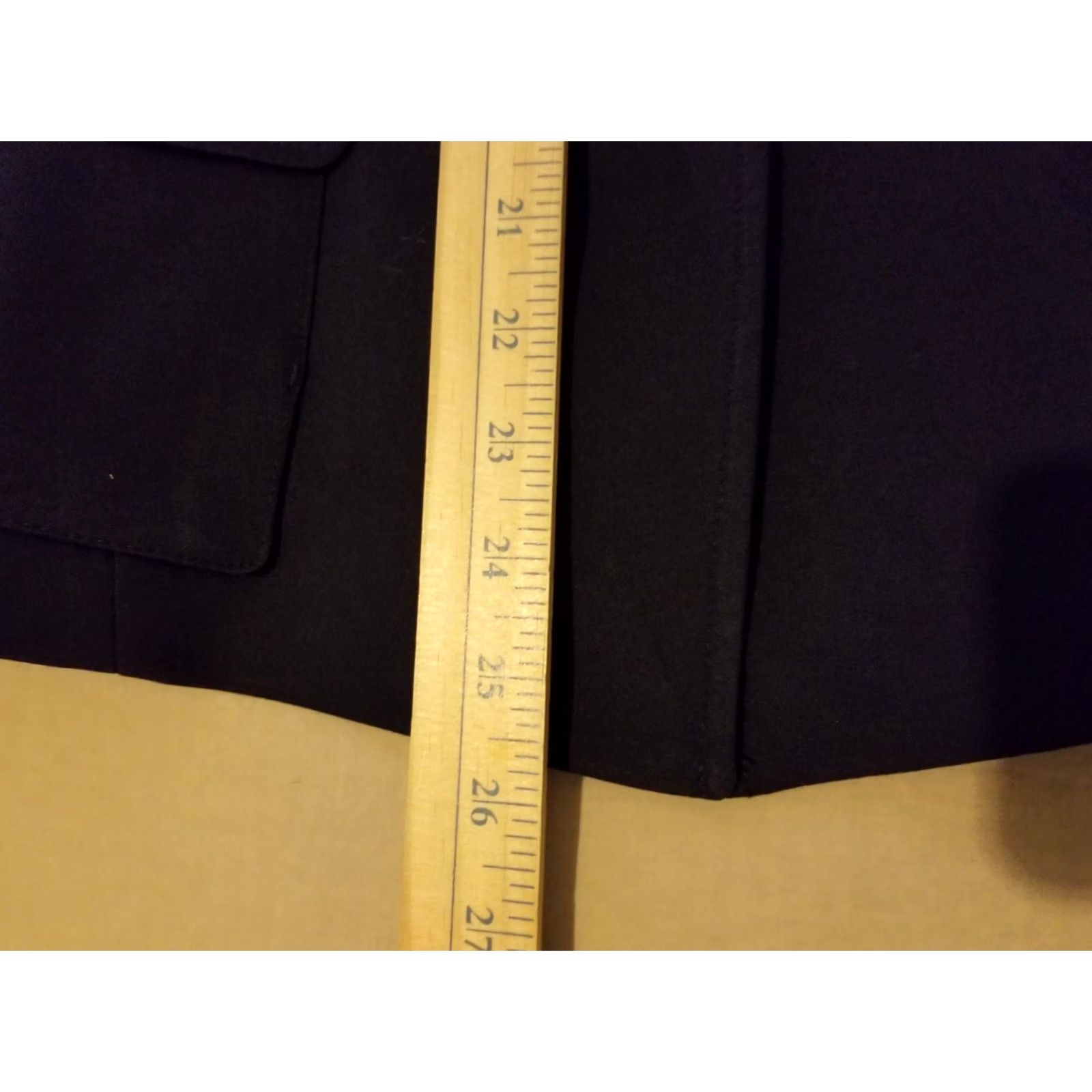 Ann Taylor Womens Ann Taylor Black Cotton Blazer 10 Regular Jacket Size L / US 10 / IT 46 - 6 Thumbnail