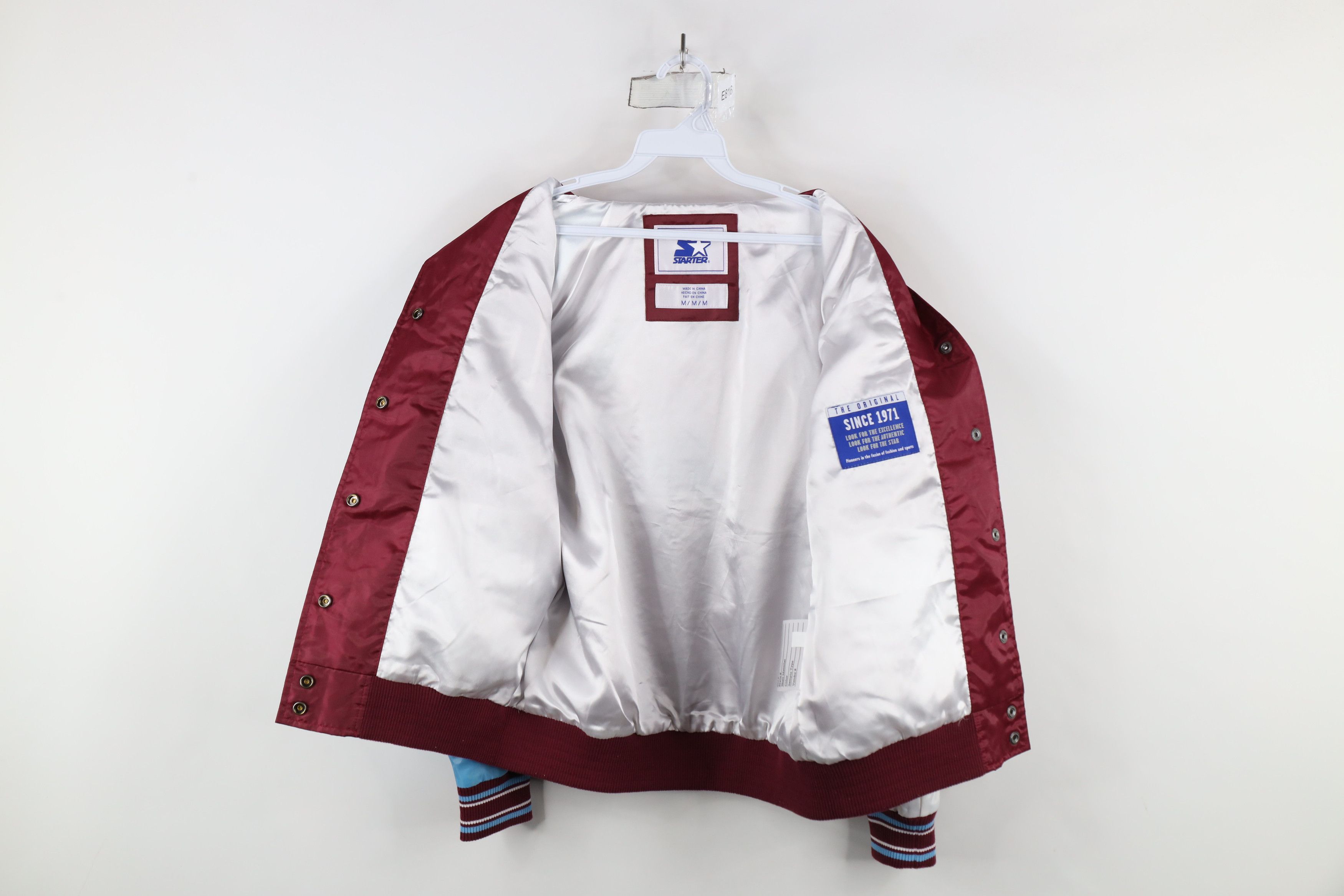 Starter × Vintage Vintage 90s Starter Philadelphia Satin Bomber Jacket Size US M / EU 48-50 / 2 - 9 Thumbnail