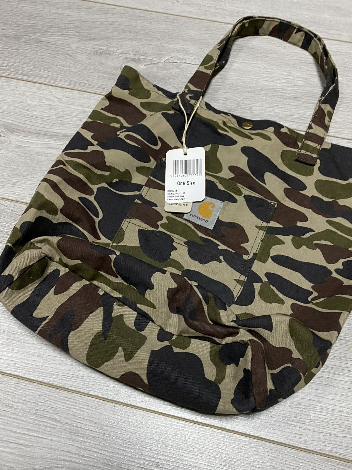 Carhartt Carhartt NEW camouflage simple tote bag shopper Size ONE SIZE - 3 Thumbnail
