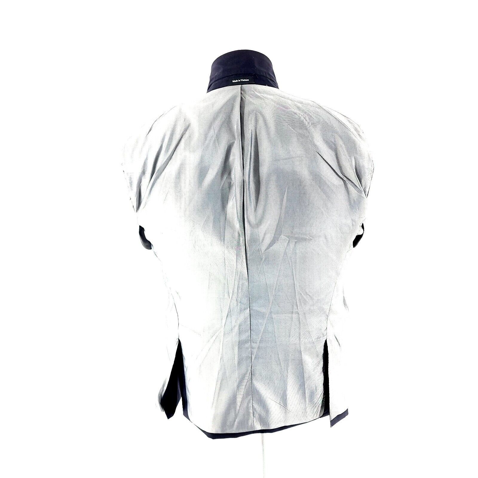 Pronto Uomo Pronto Uomo Est 1971 Wool Polyester 2 Button Blue Blazer 40S Size 40S - 11 Thumbnail