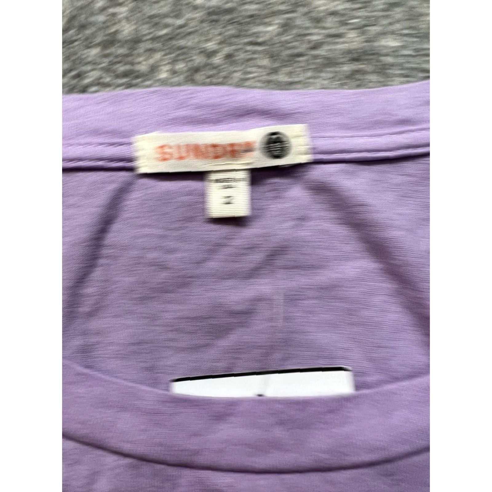 Sundry Sundry Womens Cropped Shirt M Purple Stars 3/4 Sleeve T-Shirt Size M / US 6-8 / IT 42-44 - 3 Thumbnail