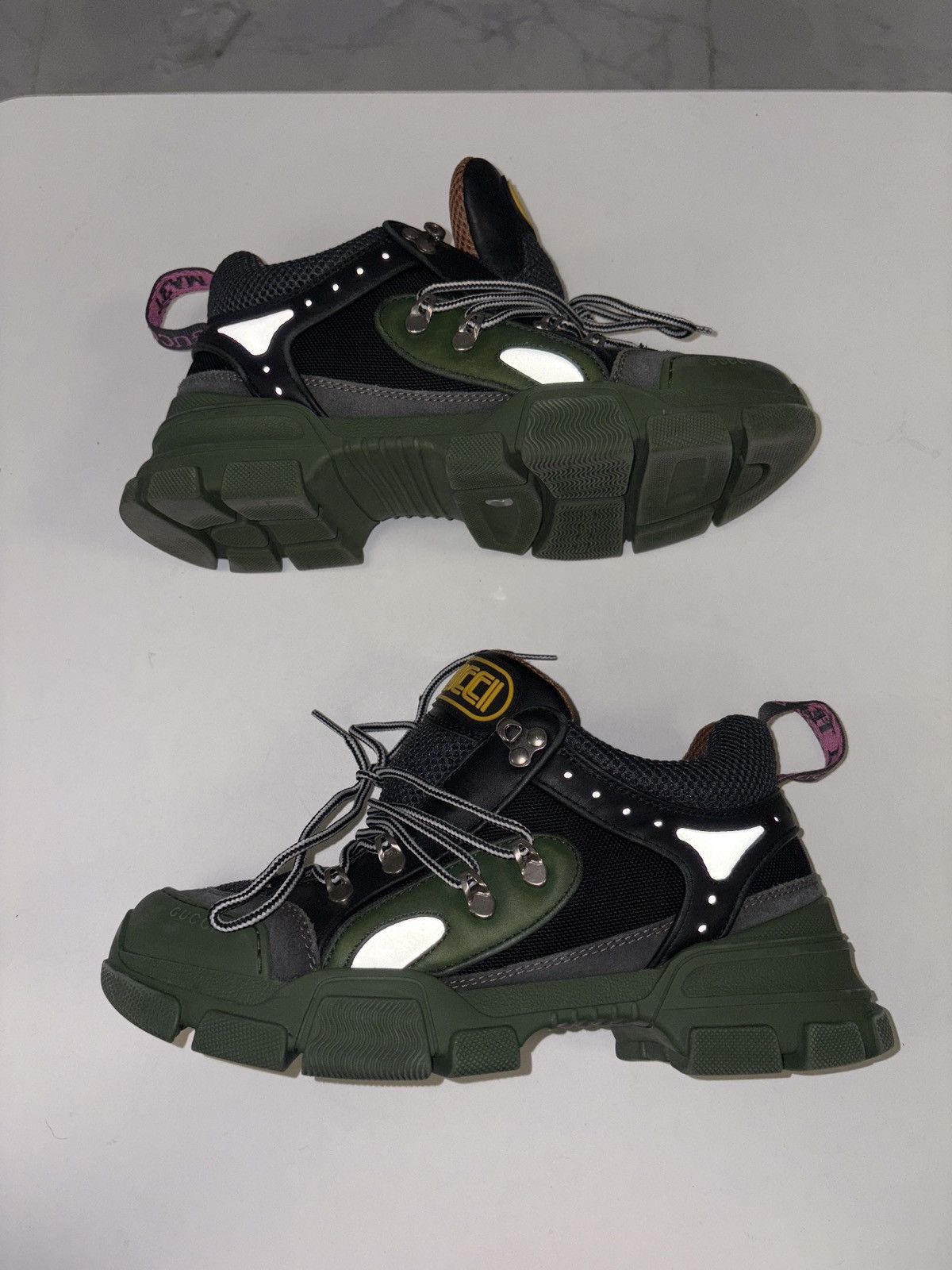 Gucci Gucci Flashtrek leather high trainers Size US 7 / EU 40 - 1 Thumbnail