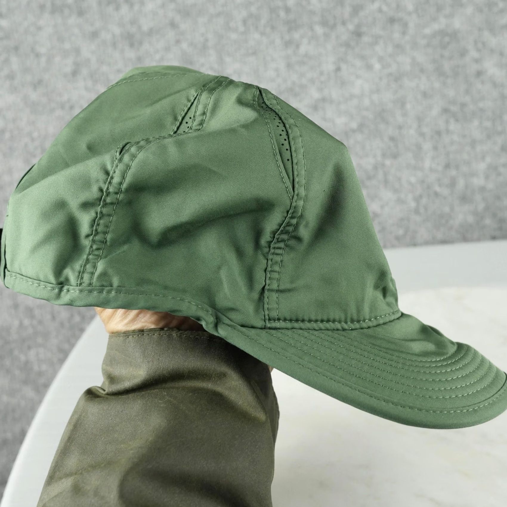 Nike Nike Featherlight Hat Cap Strap Back Mens One Size Green C Logo Dri-FIT Running Size ONE SIZE - 2 Thumbnail