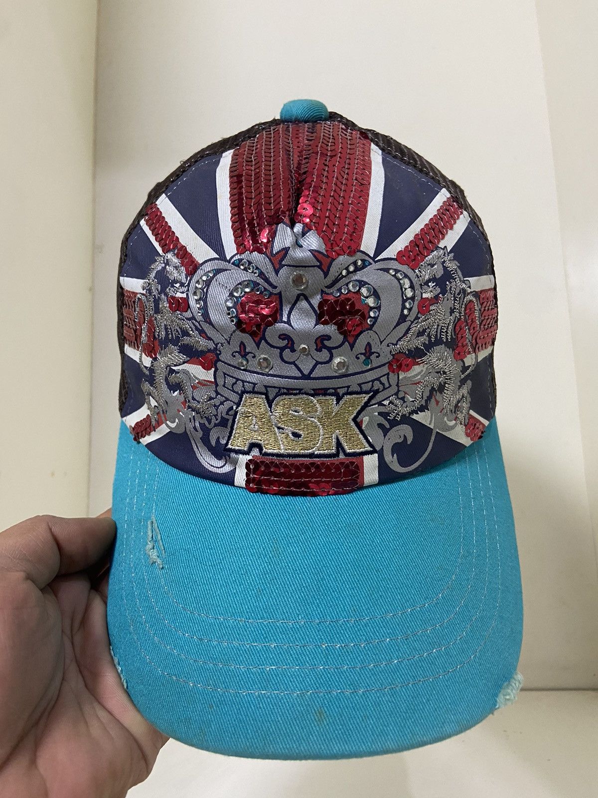 If Six Was Nine ASK rippet trucker hat Size ONE SIZE - 2 Thumbnail