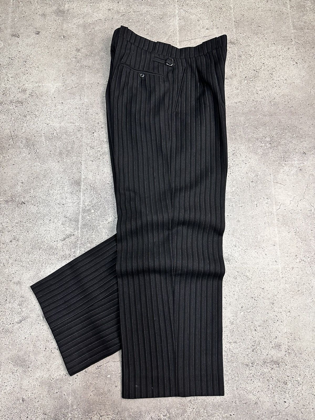 Marithe + Francois Girbaud Military 80s France Pleated Black Pants Avantgarde Style Size US 34 / EU 50 - 8 Thumbnail