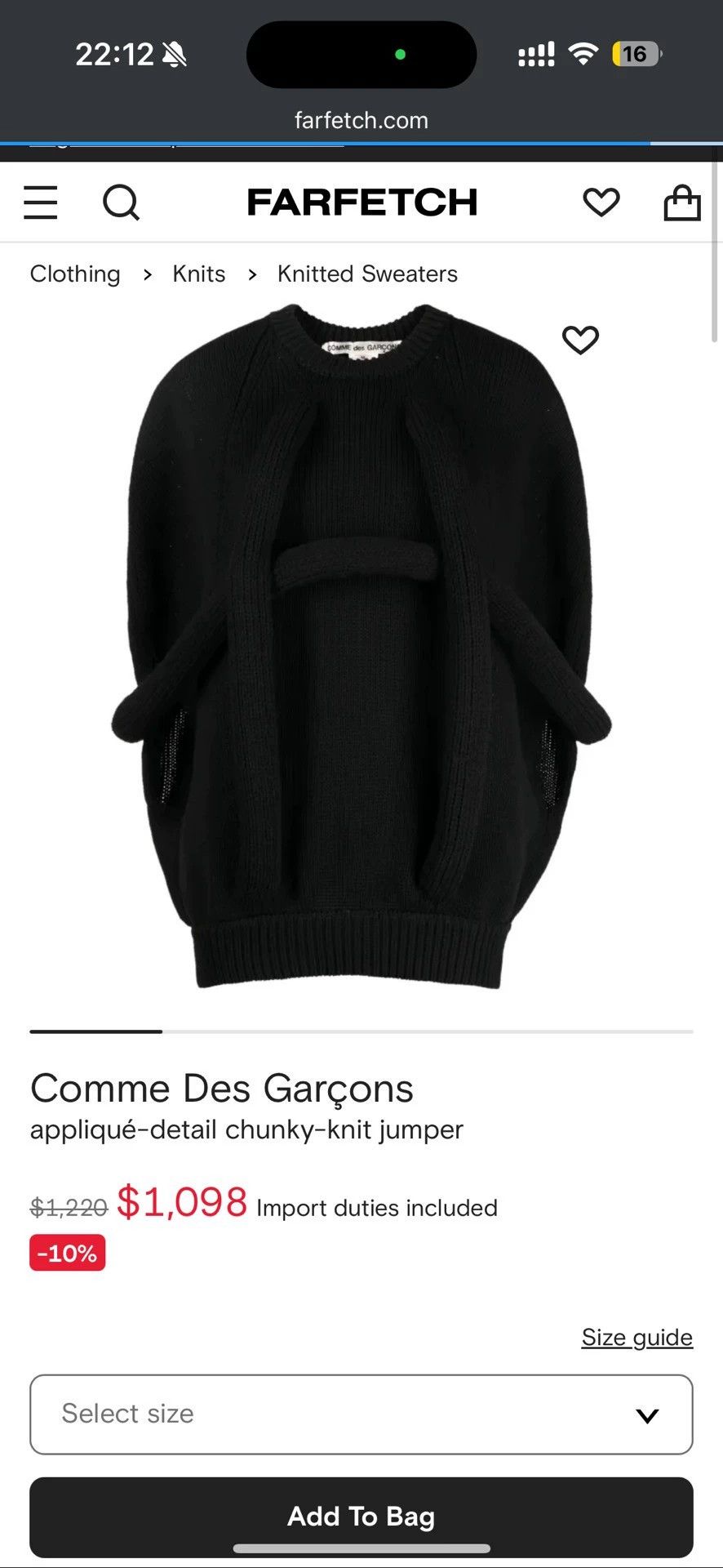 Comme des Garcons Comme des Garçons 24fw Batwing 3D Rope Knit Sweater XS Size XS / US 0-2 / IT 36-38 - 7 Thumbnail