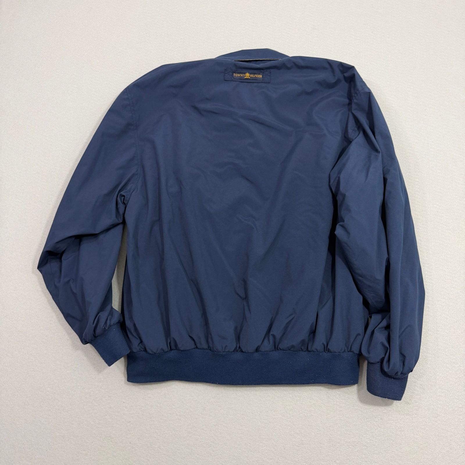 Tommy Hilfiger Vintage Tommy Hilfiger Bomber Jacket Large Blue Fleece Lined Size US L / EU 52-54 / 3 - 8 Thumbnail