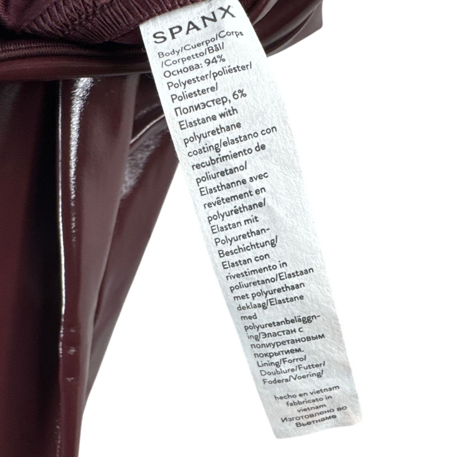Spanx NWT Spanx Faux Patent Leather Leggings Women’s Sz Small Tall Size 27" / US 4 / IT 40 - 10 Thumbnail