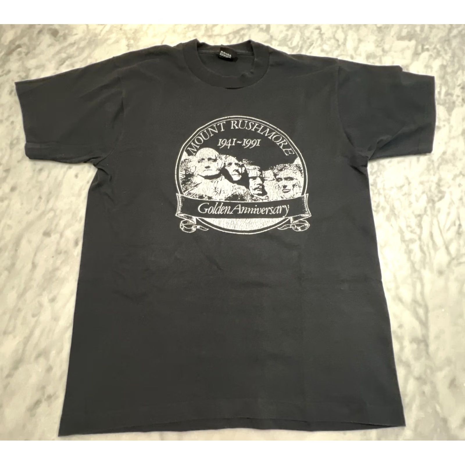 Vintage VINTAGE Mount Rushmore T Shirt Men Large Black 90s Anniversary Single Stitch USA Screen Stars Graphic Tee Size US L / EU 52-54 / 3 - 3 Thumbnail