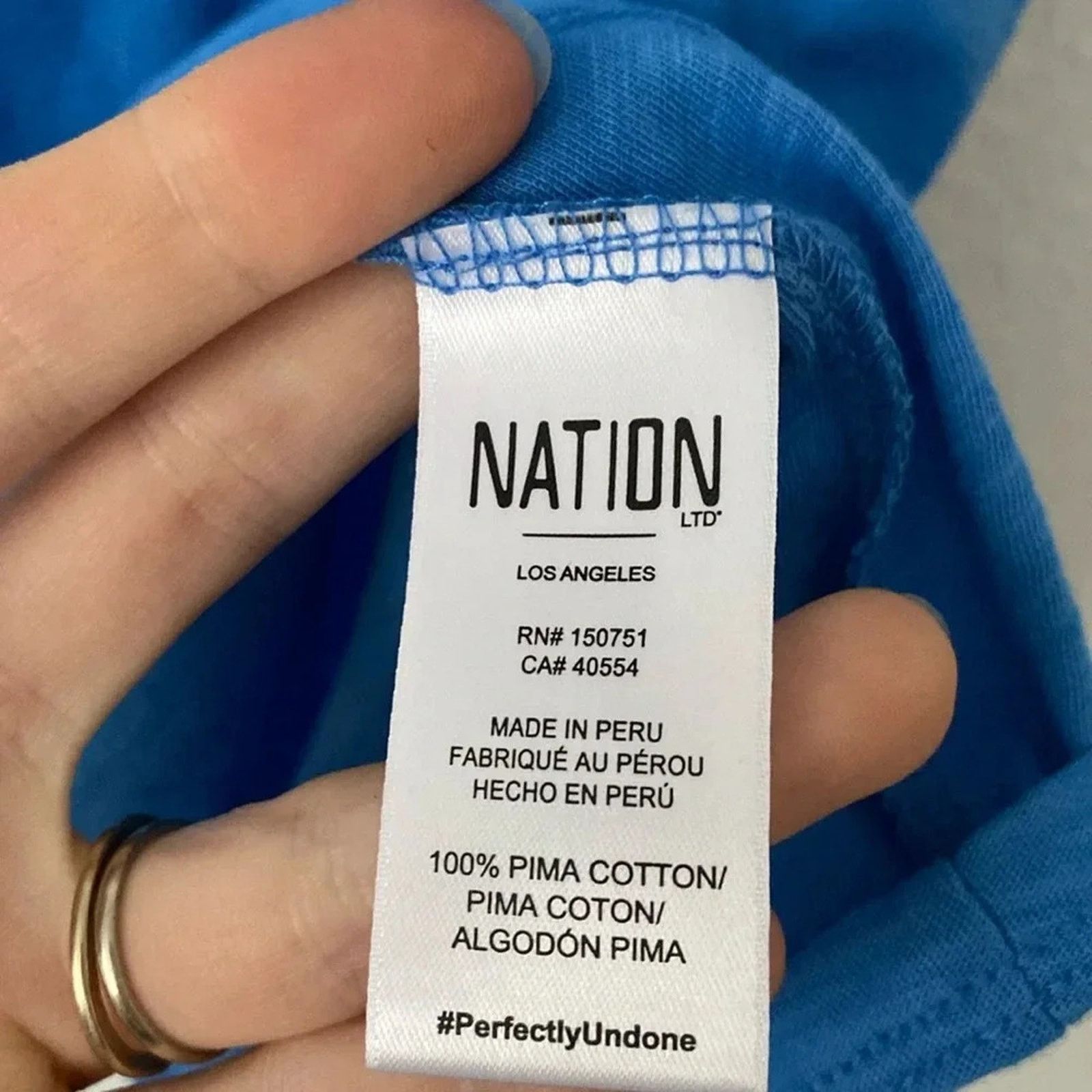 Nation LTD Nation LTD XS Paulette Tank Ruffle Sleeve Top in Bright Blue Size XS / US 0-2 / IT 36-38 - 7 Thumbnail